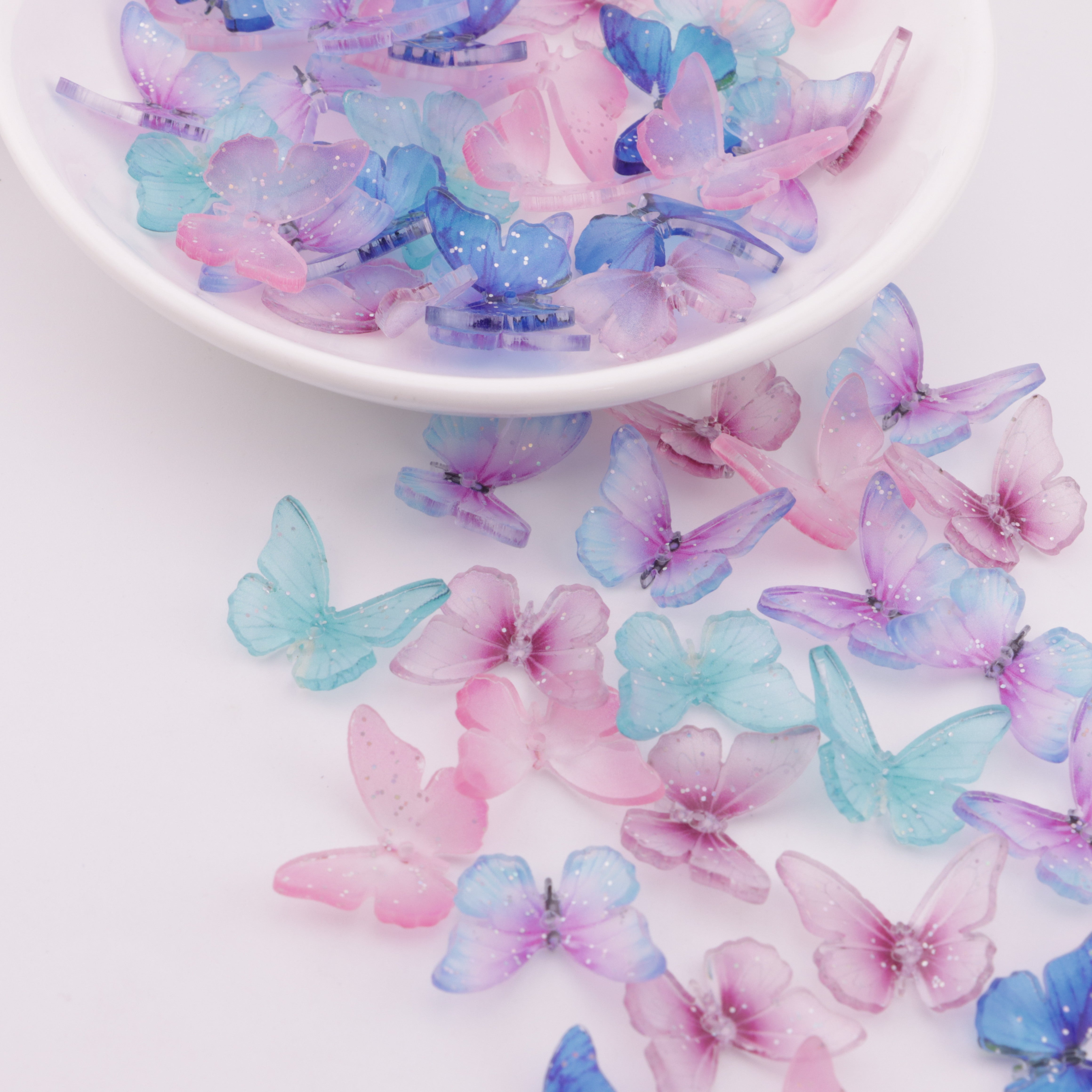 FS6015- 15.5*19.5mm Type C Medium-Hole Printed Butterfly