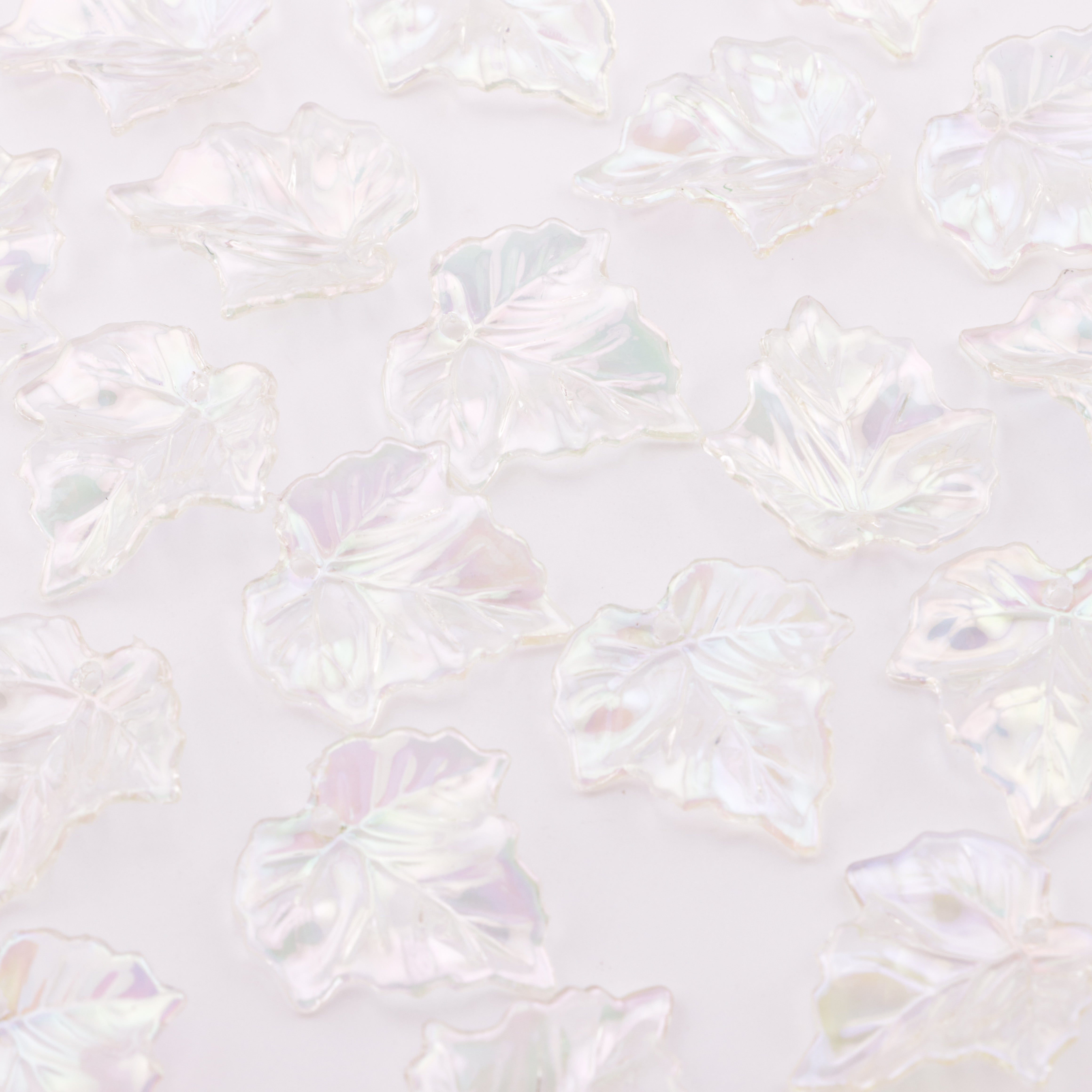 FS6040- Electroplated Maple Leaf Acrylic With Holes Zoe's DIY Shop