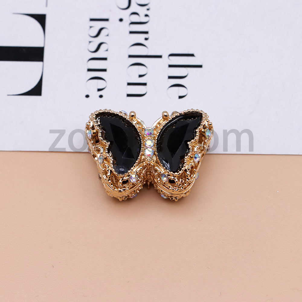 FS0359- 30mm 혼합 색상 UV 도금 다이아몬드 합금 버터플라이 펜에 적합