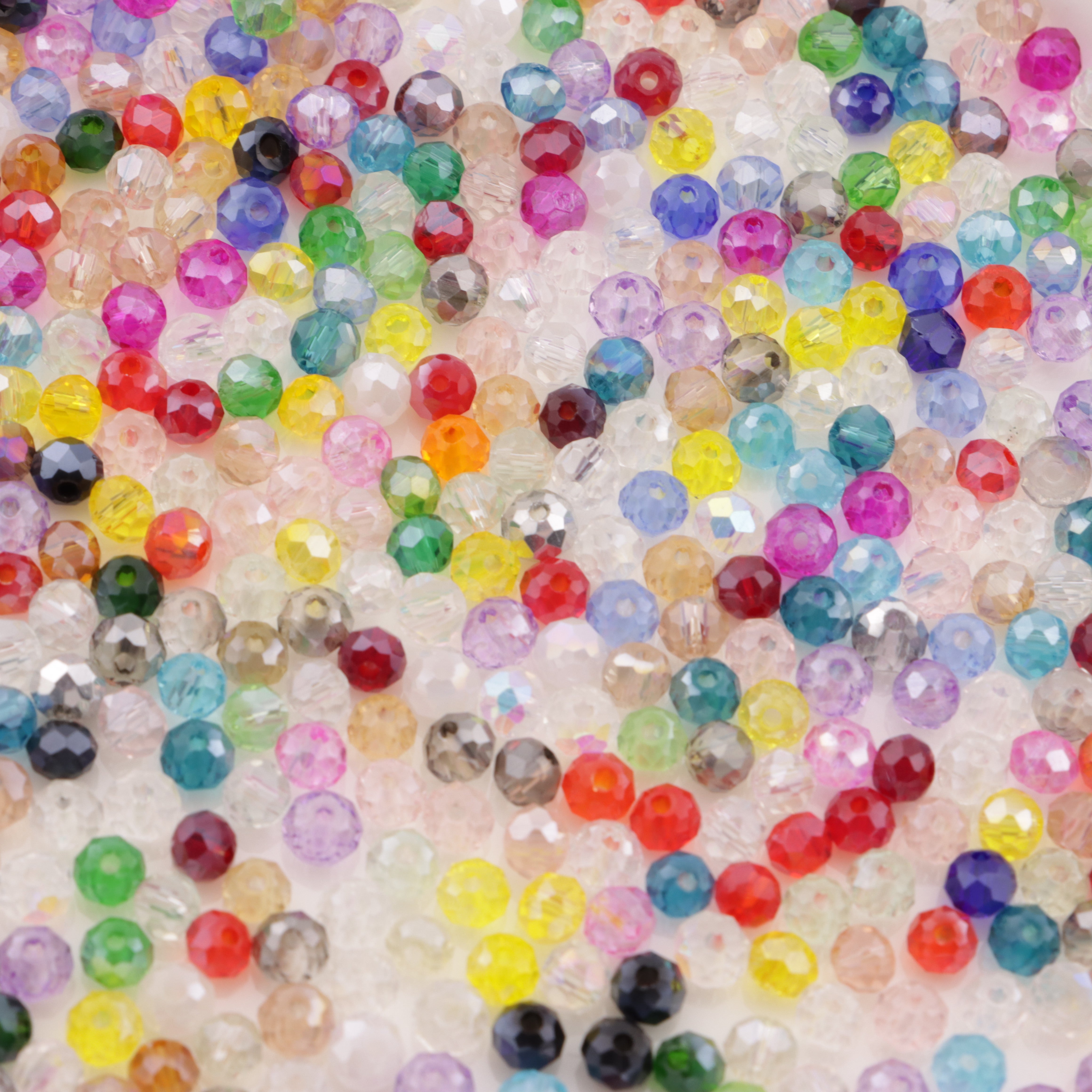 FS6054- Approximately 4mm Crystal Glass Beads AB