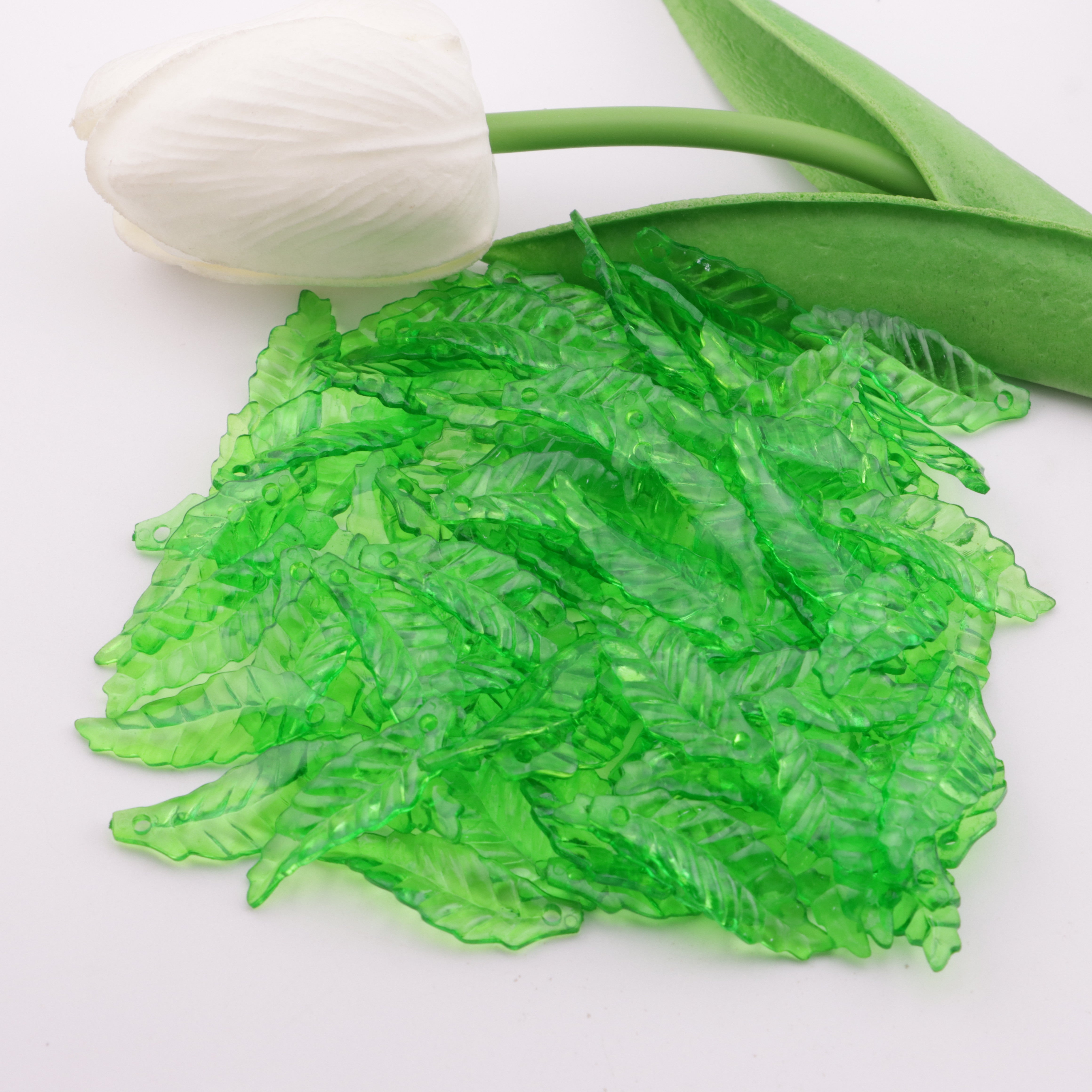 FS6058- Leaves With Holes 7×29mm Zoe's DIY Shop