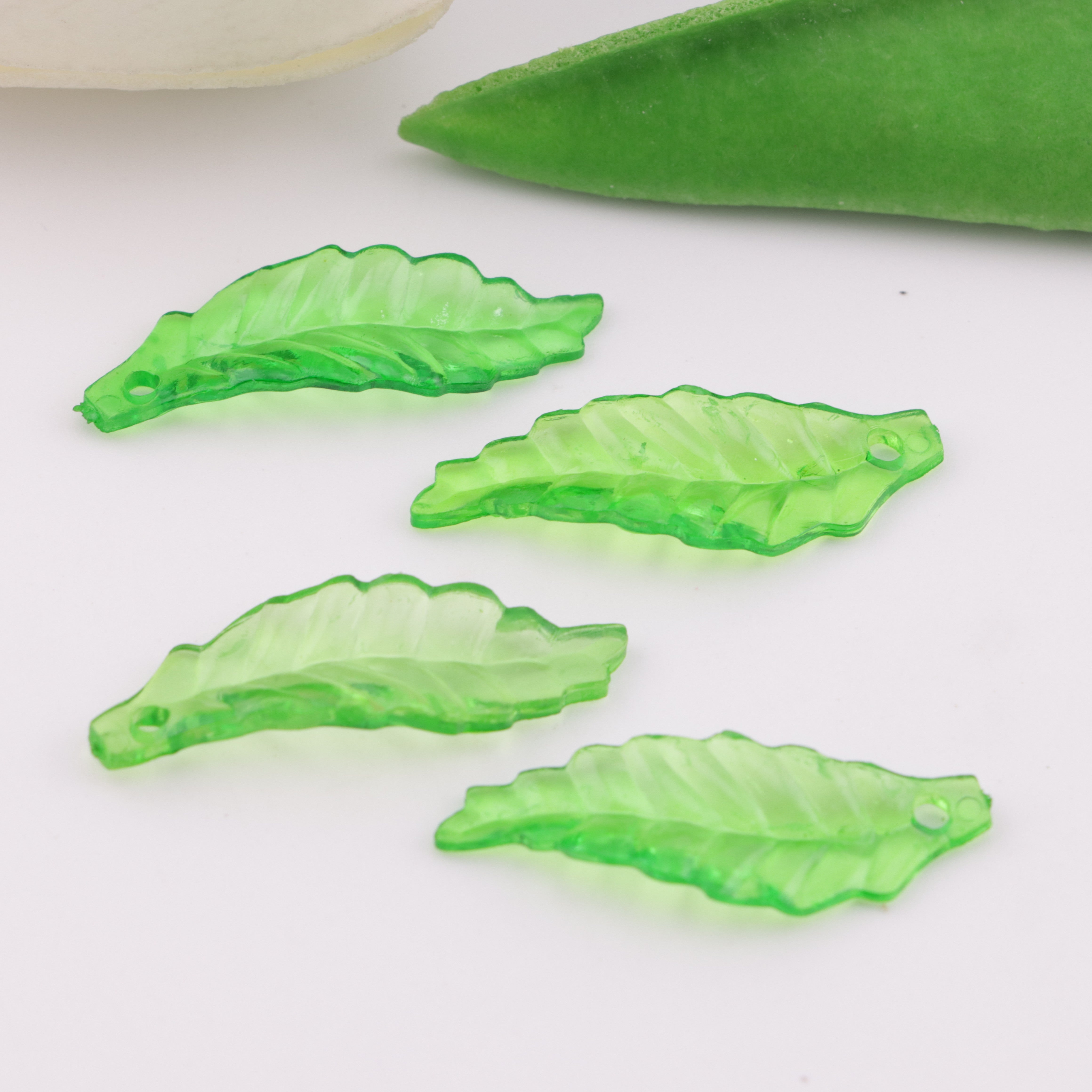 FS6058- Leaves With Holes 7×29mm Zoe's DIY Shop