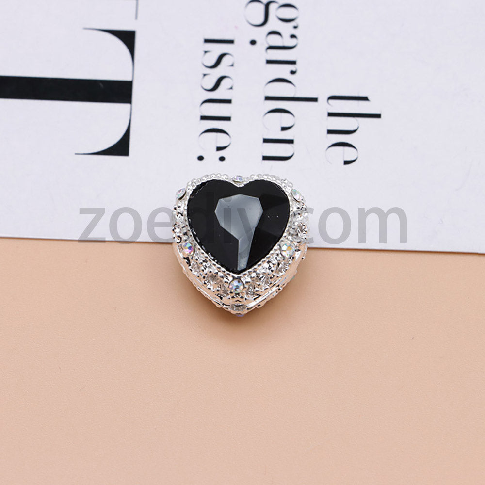 FS4845-Hollowed Heart Diamond Beads Fit For Beadable Pens