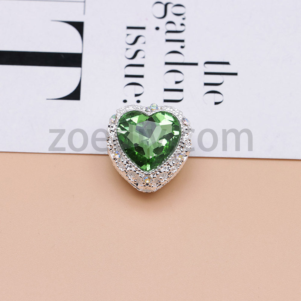 FS4845-Hollowed Heart Diamond Beads Fit For Beadable Pens