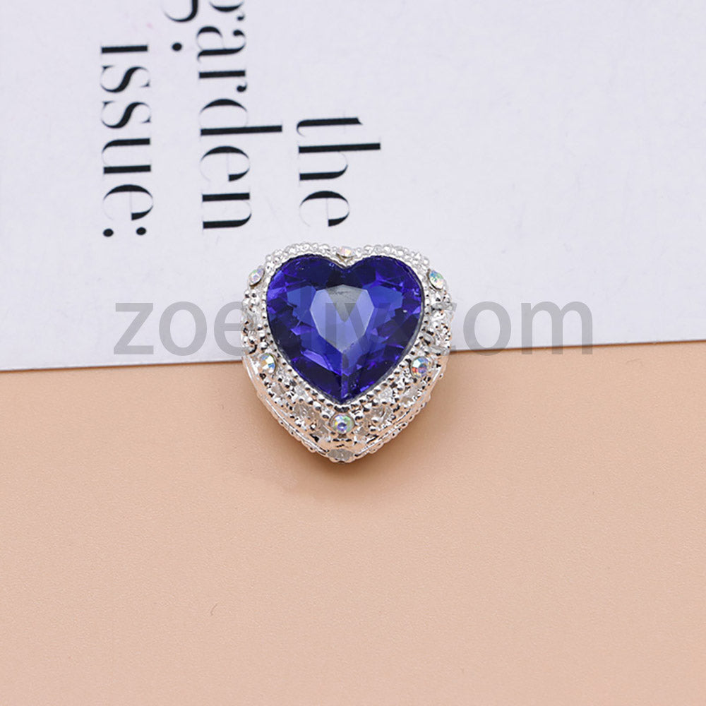 FS4845-Hollowed Heart Diamond Beads Fit For Beadable Pens