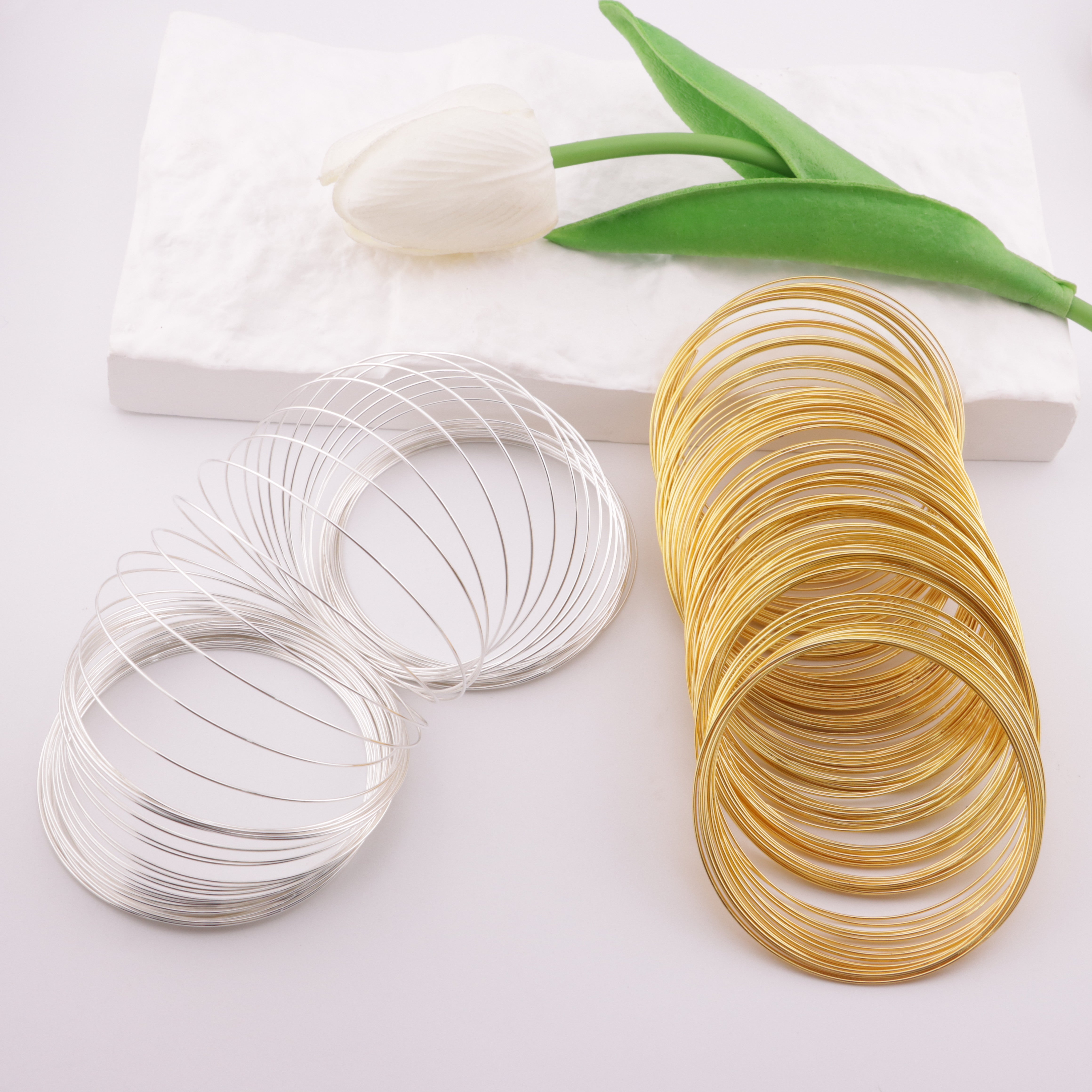 FS6105- 6cm Memory Steel Ring (Uncut, About 125 Rings Per 100g)