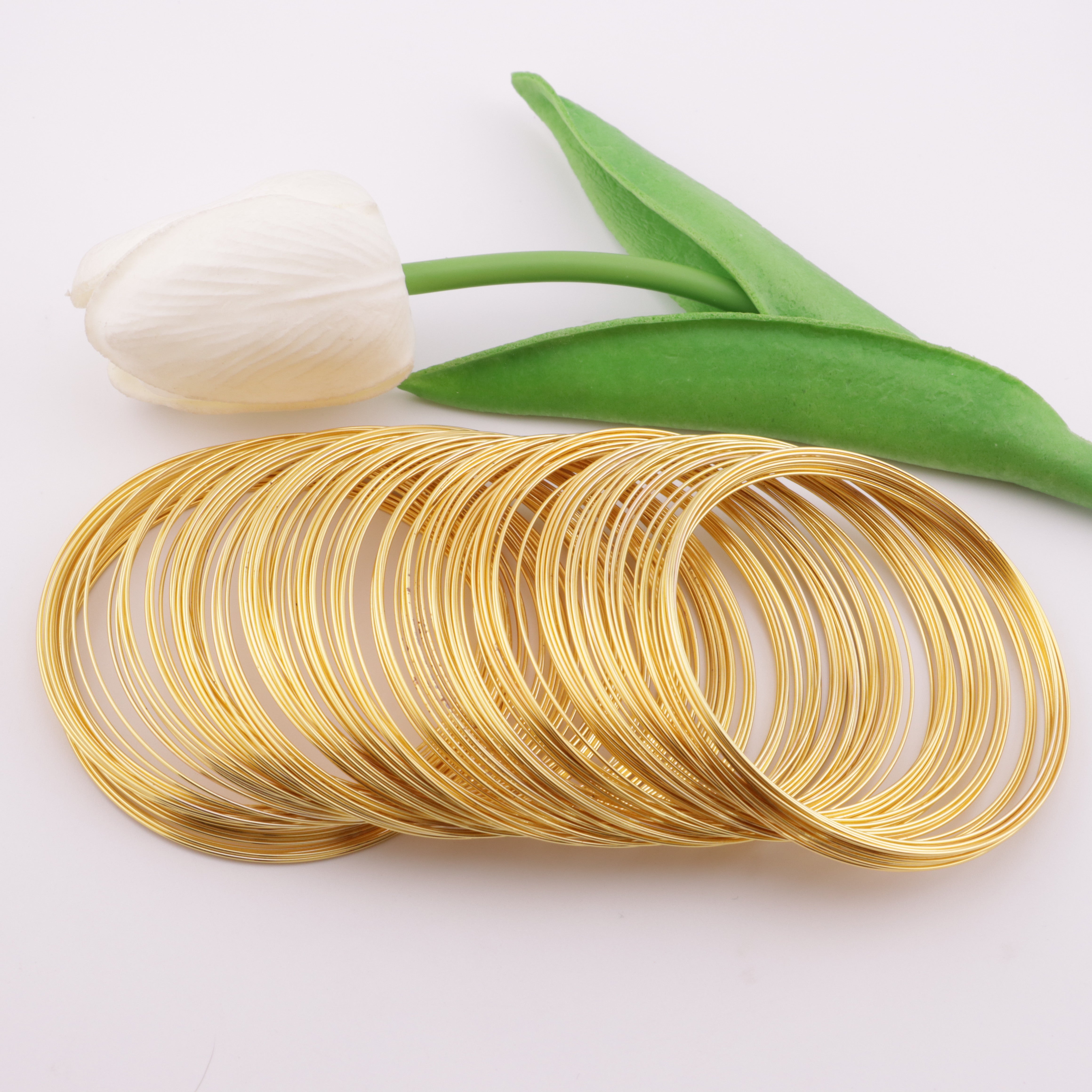 FS6105- 6cm Memory Steel Ring (Uncut, About 125 Rings Per 100g)