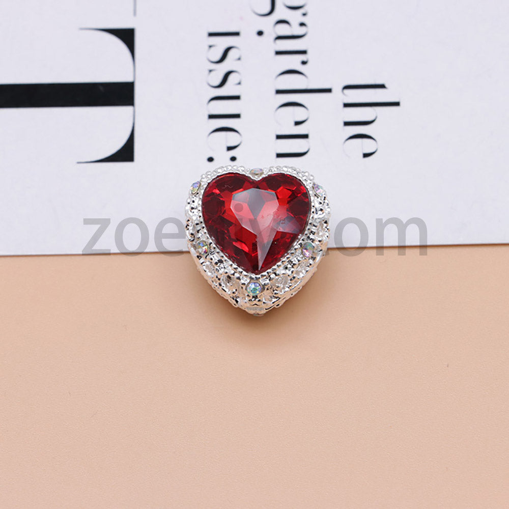 FS4845-Hollowed Heart Diamond Beads Fit For Beadable Pens