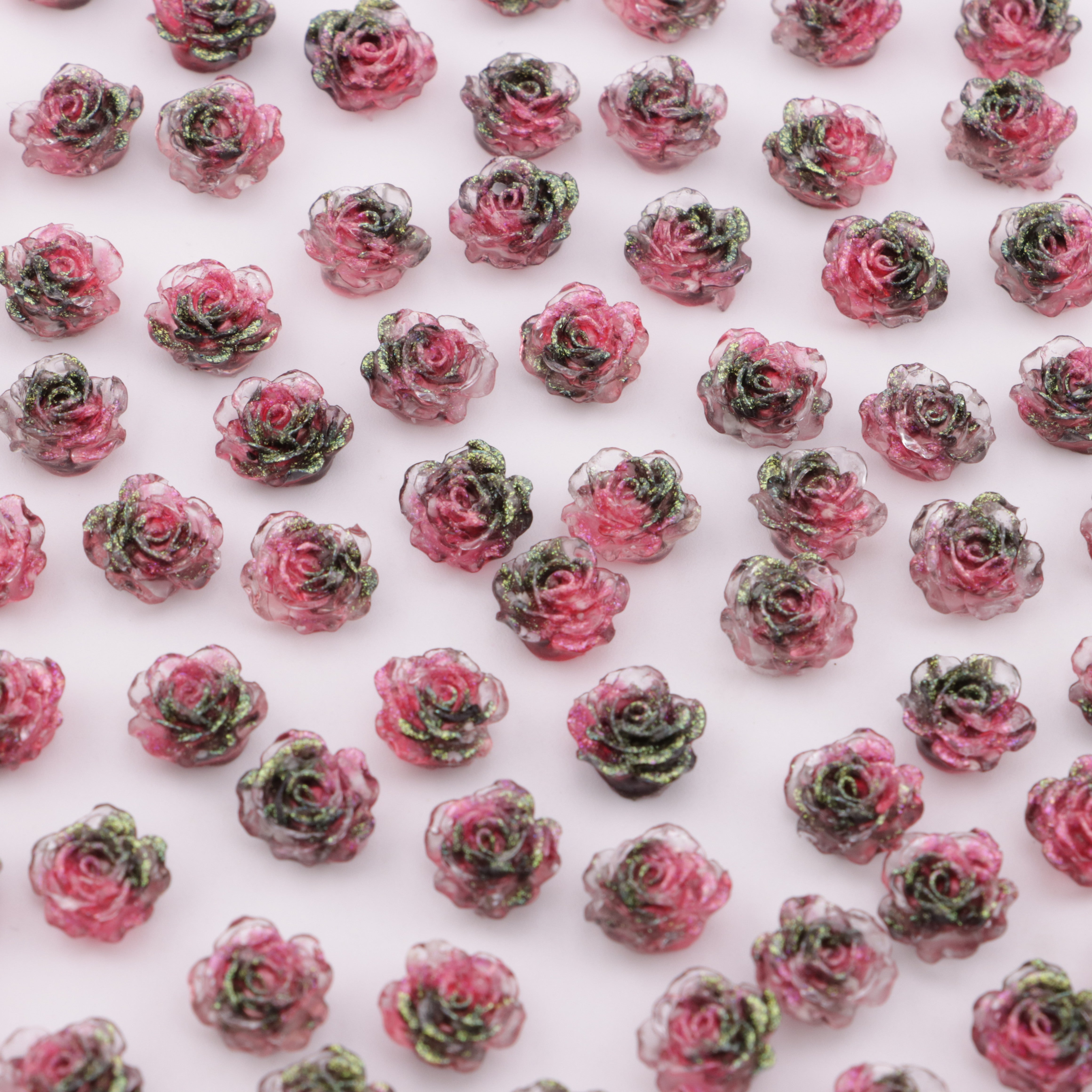 FS6082- 10mm Luminous Soft Flower Charms Luminescent Soft Flower Patches