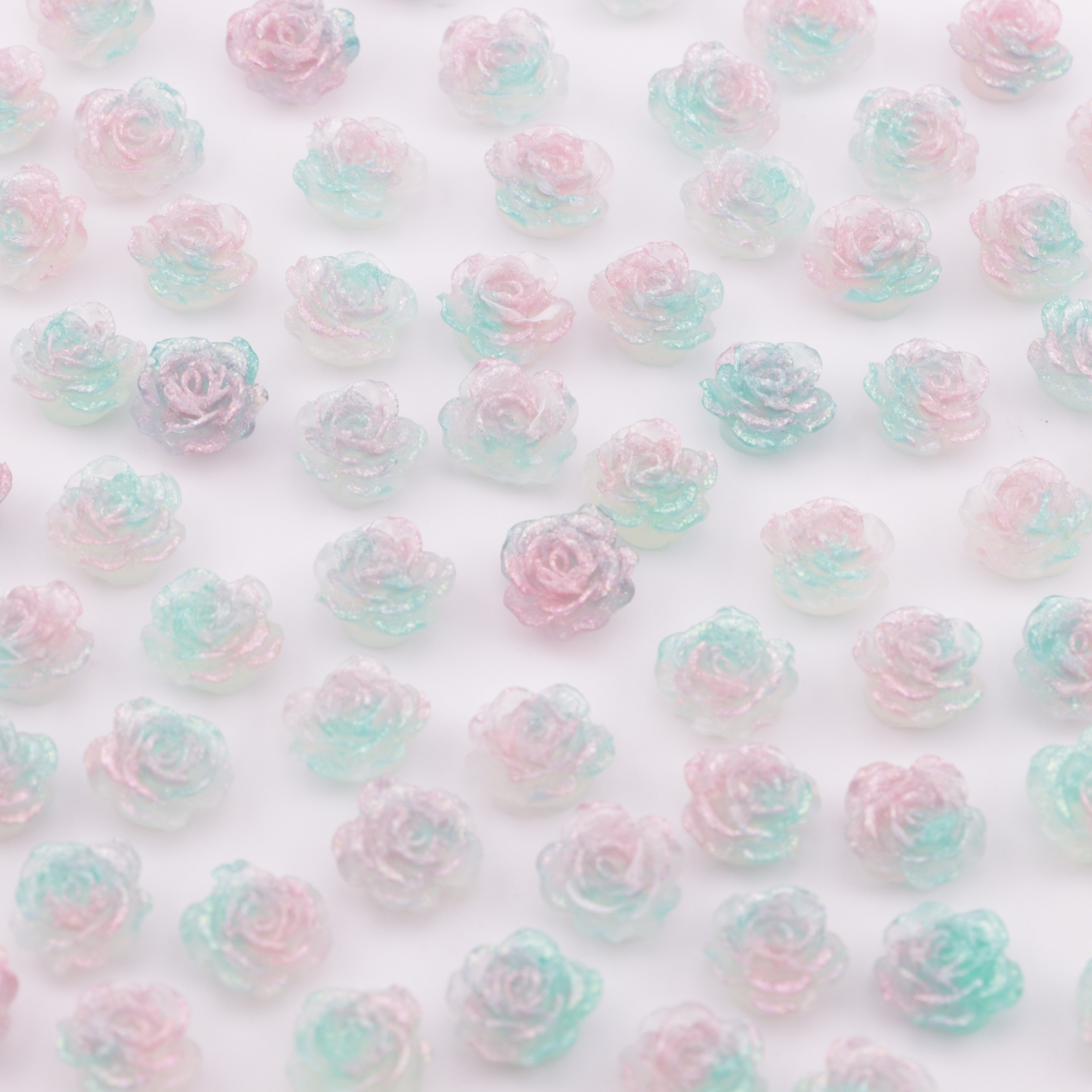 FS6082- 10mm Luminous Soft Flower Charms Luminescent Soft Flower Patches