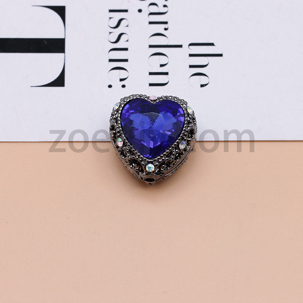 FS4845-Hollowed Heart Diamond Beads Fit For Beadable Pens