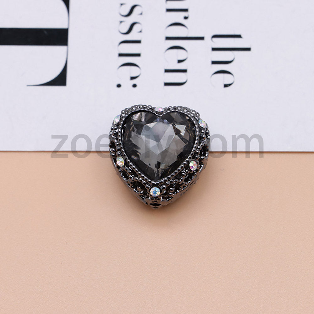 FS4845-Hollowed Heart Diamond Beads Fit For Beadable Pens