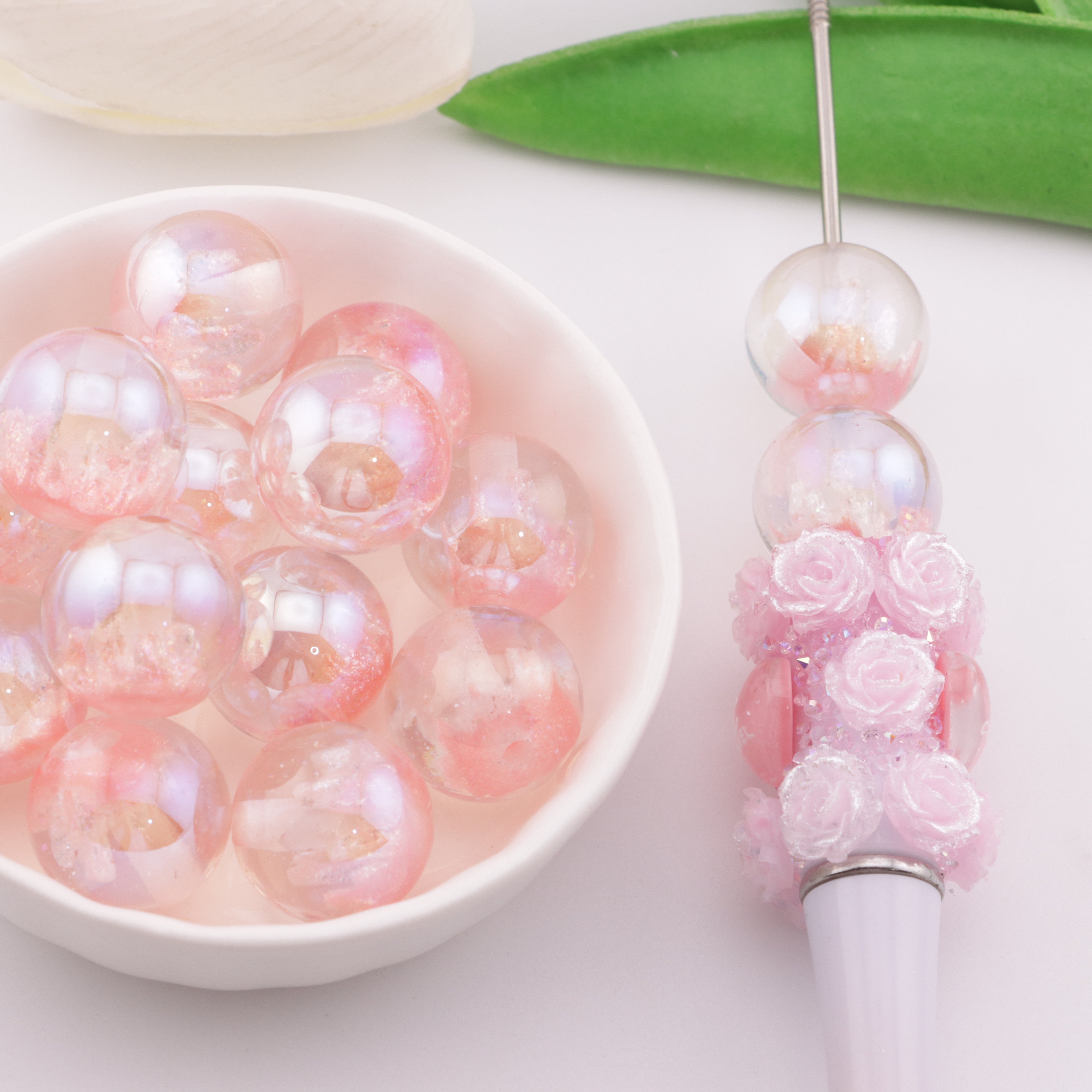 FS6122- 16mm Castle UV Resin Beads