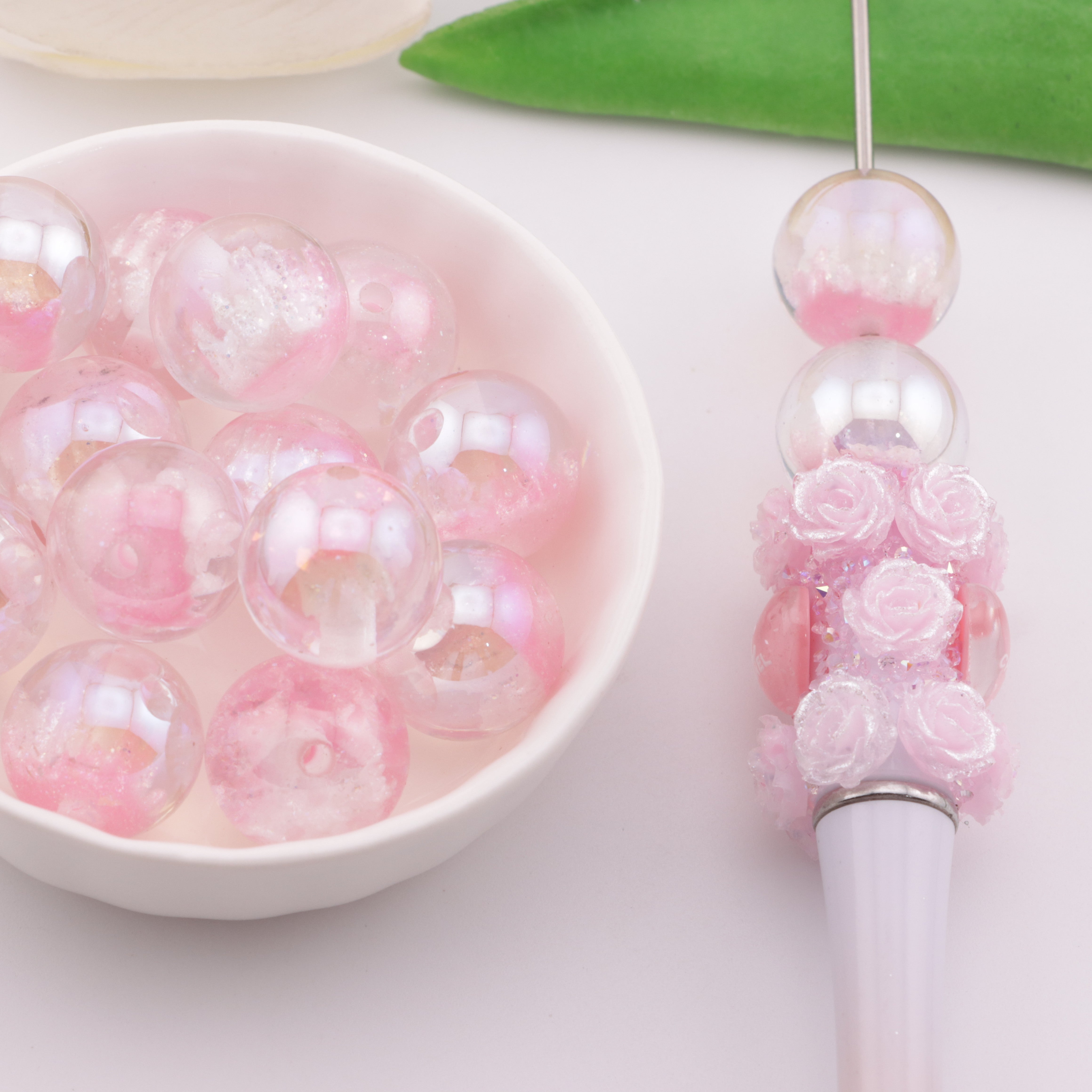 FS6122- 16mm Castle UV Resin Beads