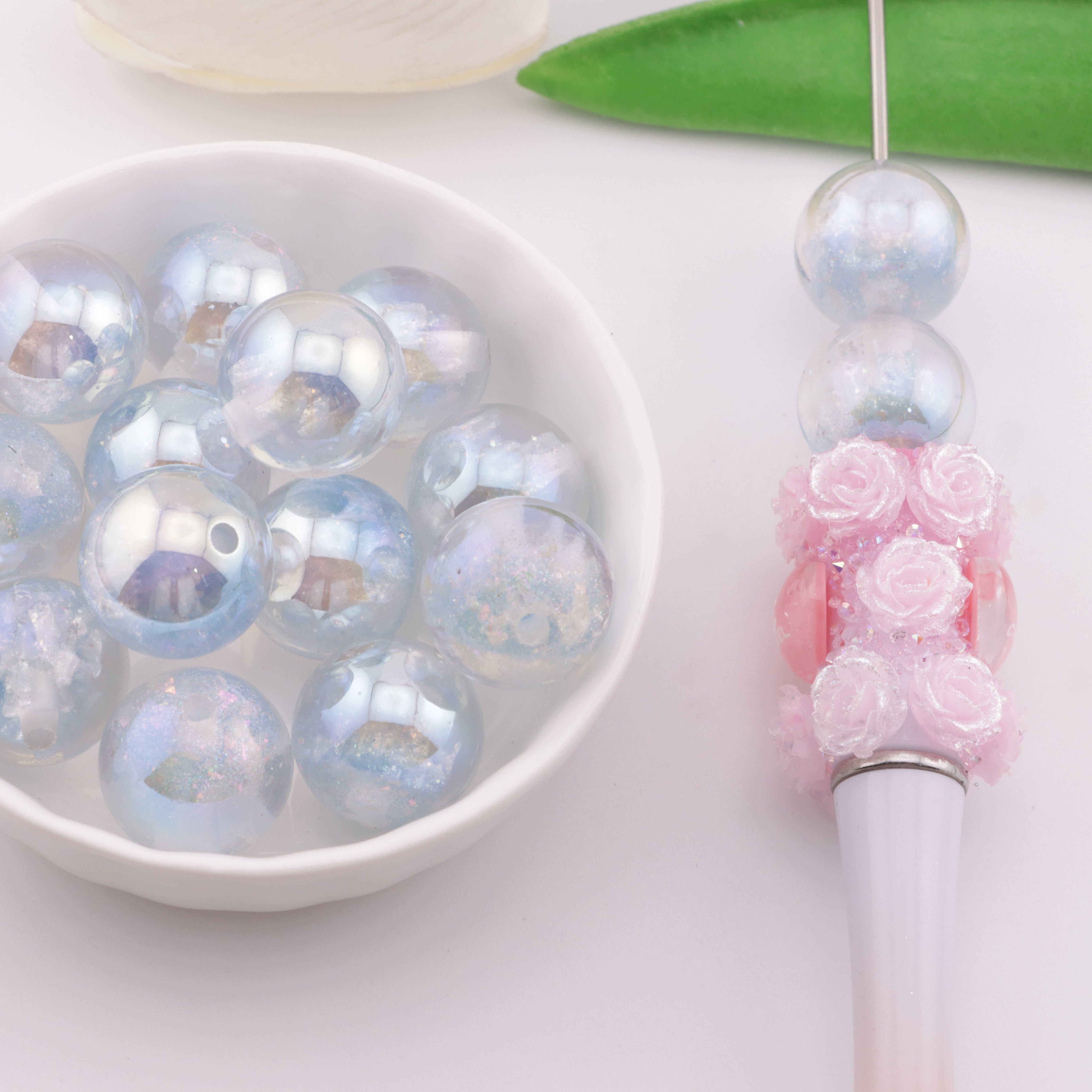 FS6122- 16mm Castle UV Resin Beads