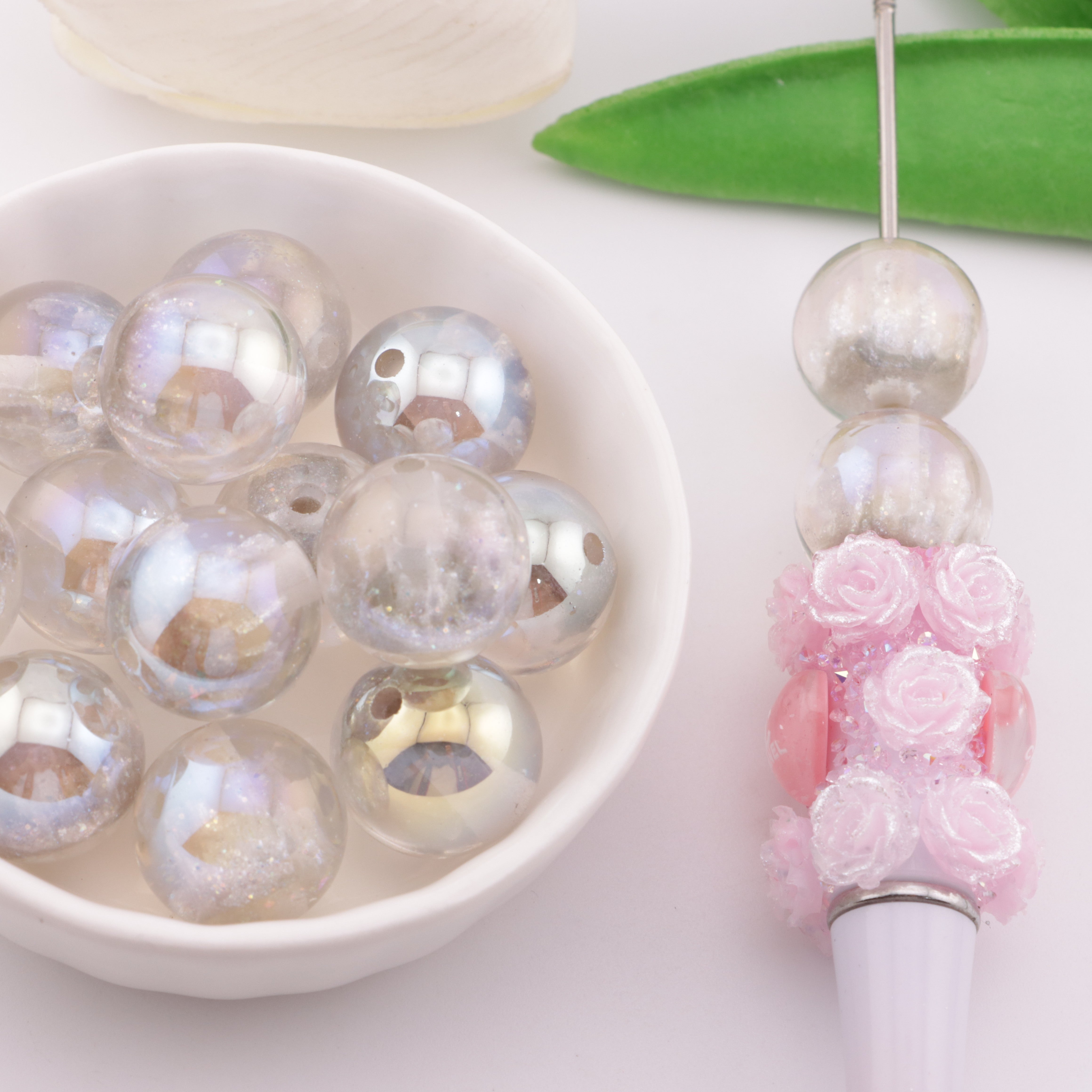 FS6122- 16mm Castle UV Resin Beads