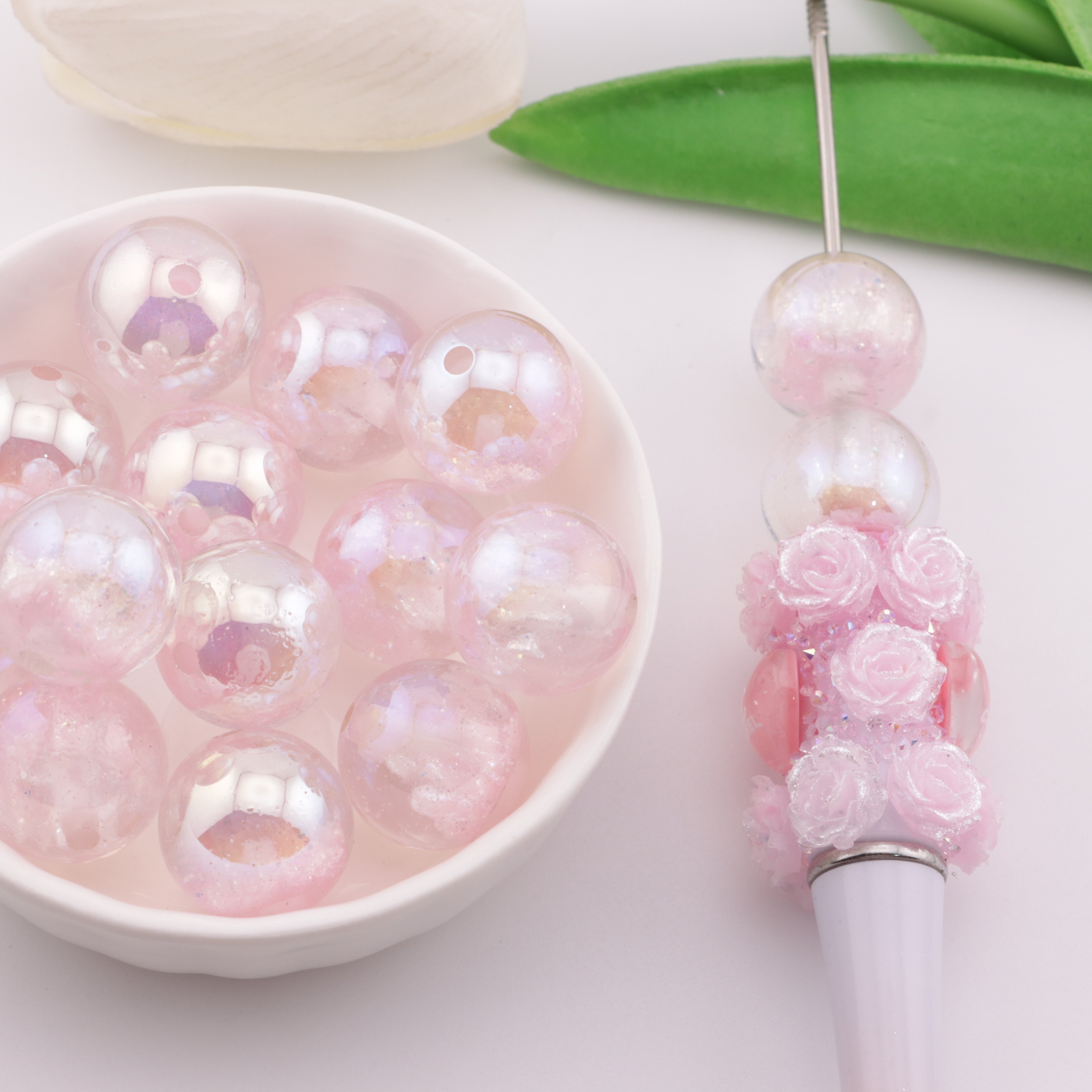 FS6122- 16mm Castle UV Resin Beads