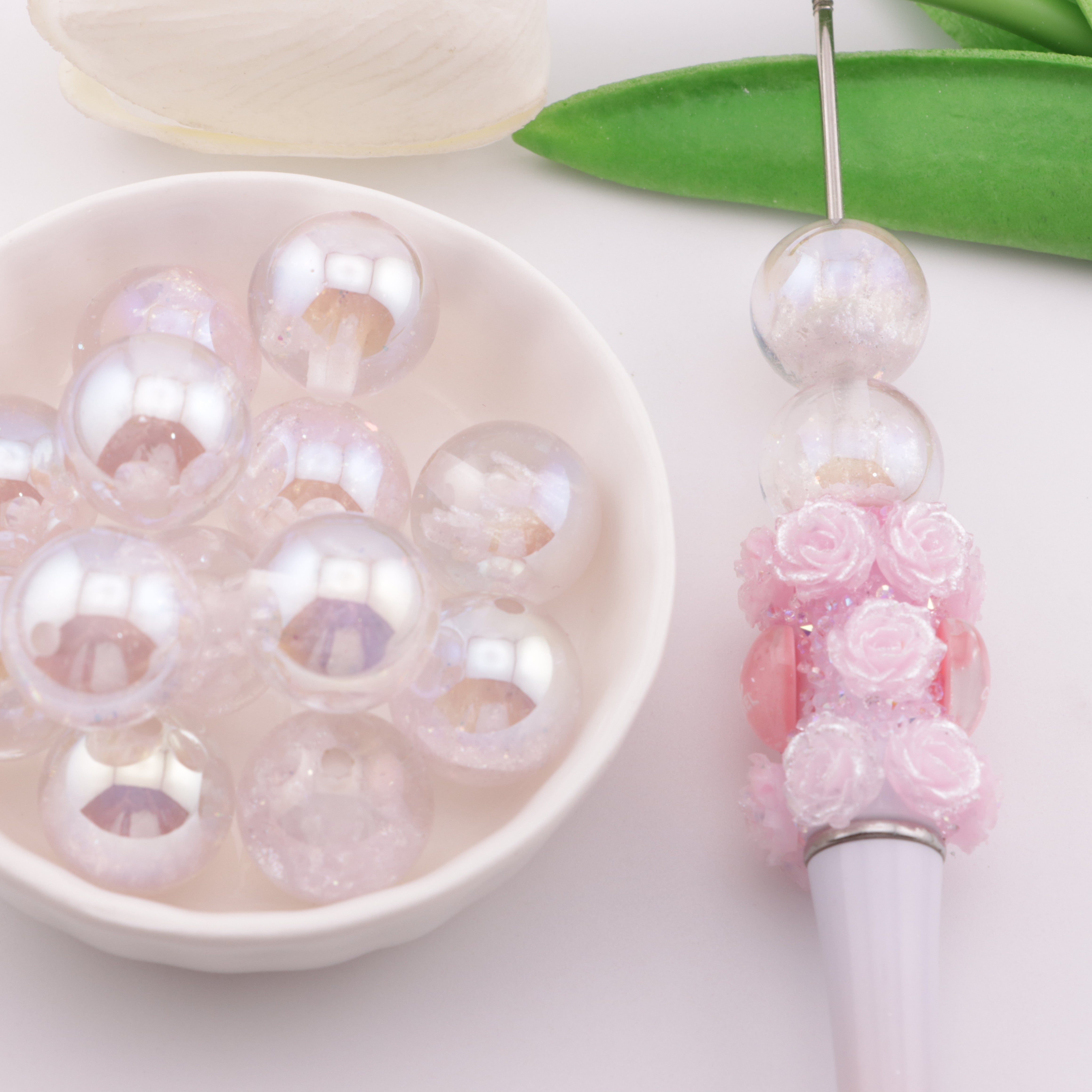 FS6122- 16mm Castle UV Resin Beads