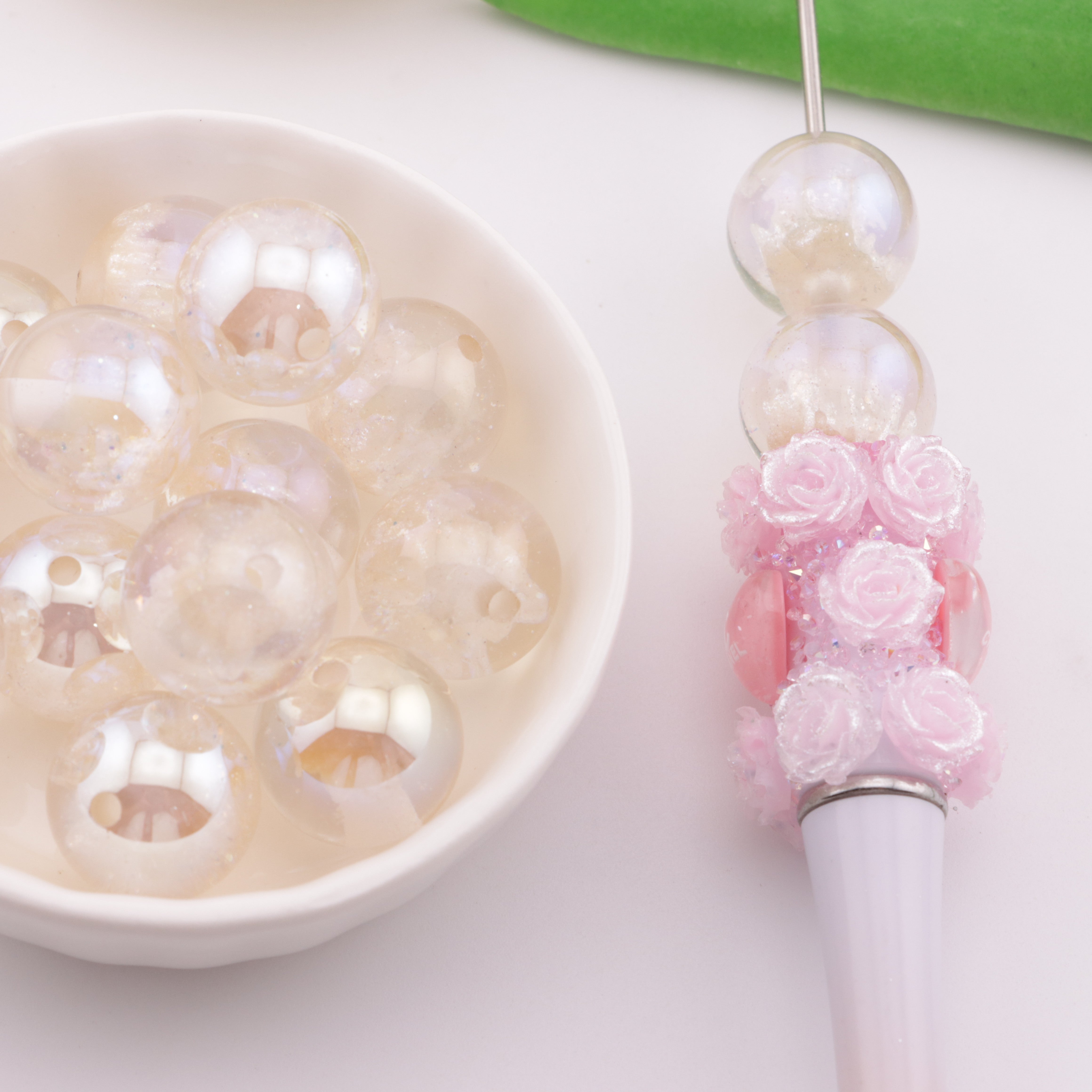 FS6122- 16mm Castle UV Resin Beads