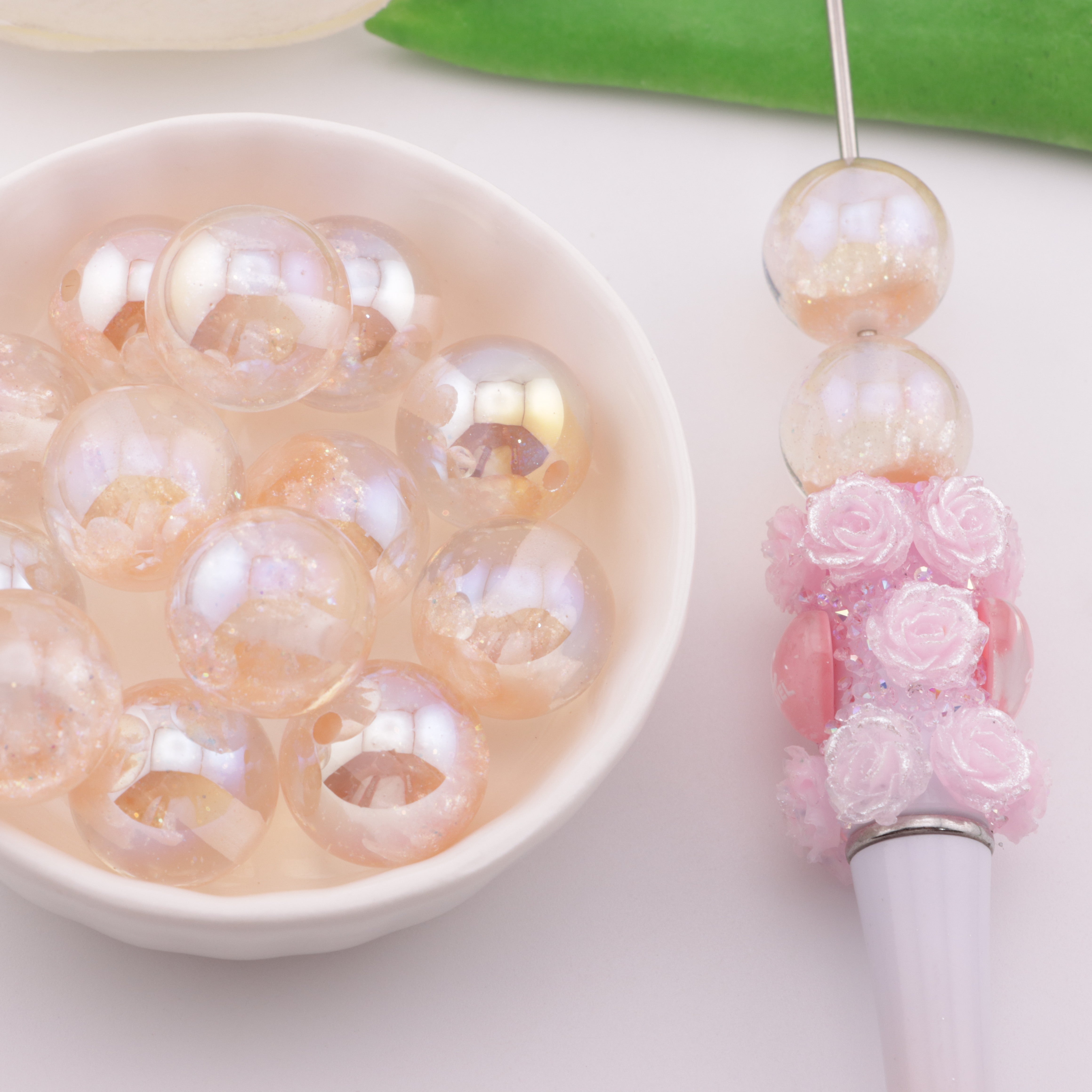 FS6122- 16mm Castle UV Resin Beads
