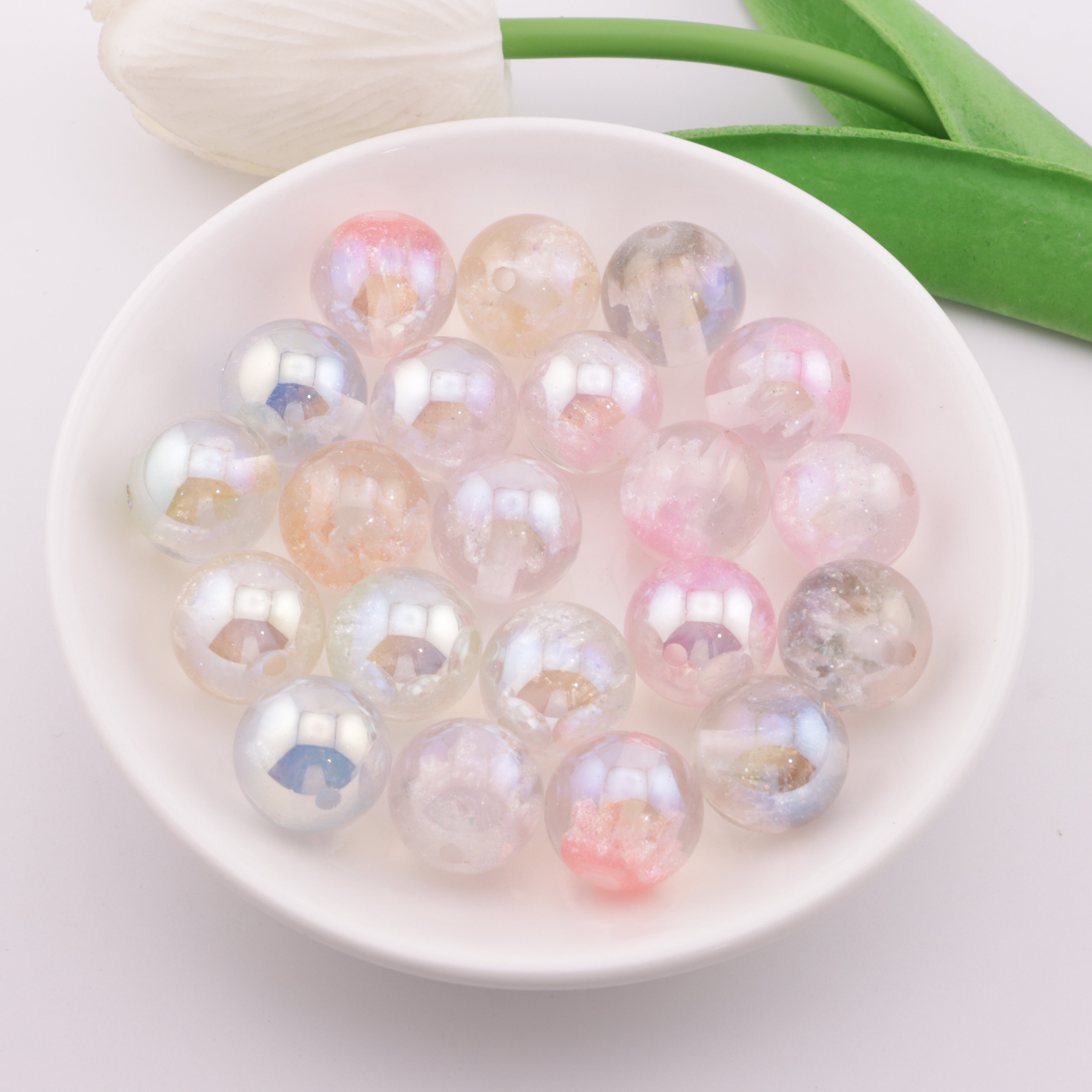 FS6122- 16mm Castle UV Resin Beads