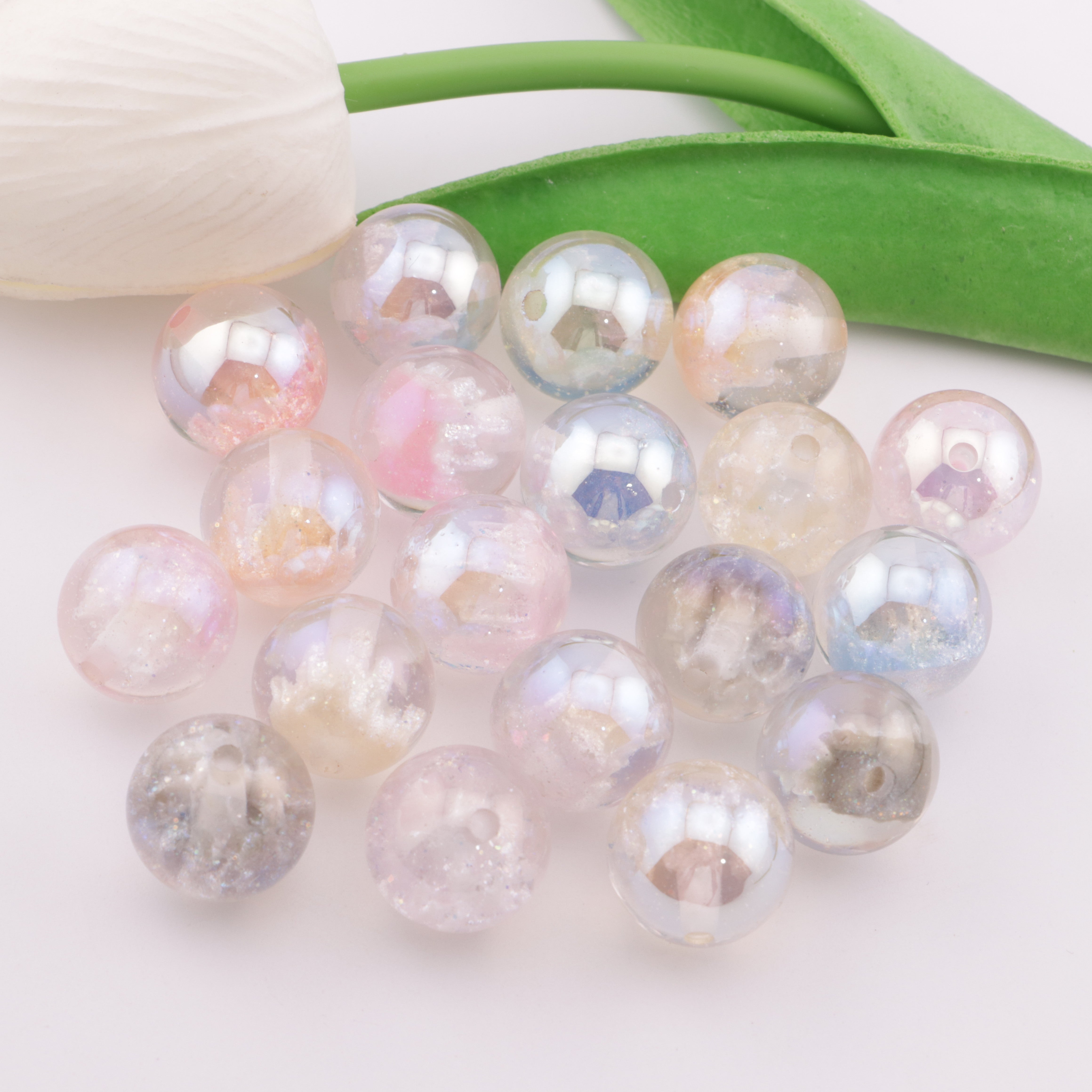 FS6122- 16mm Castle UV Resin Beads
