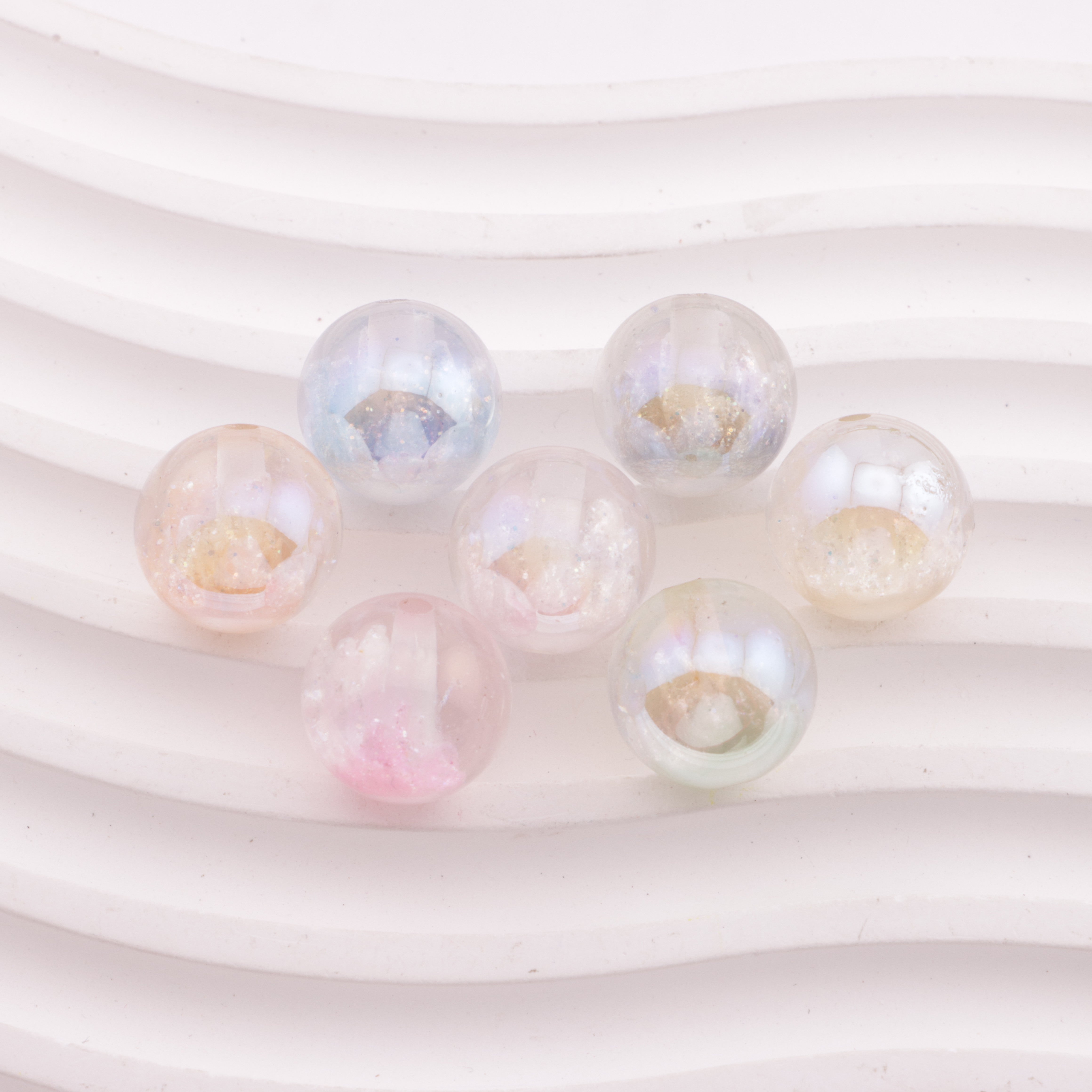 FS6122- 16mm Castle UV Resin Beads