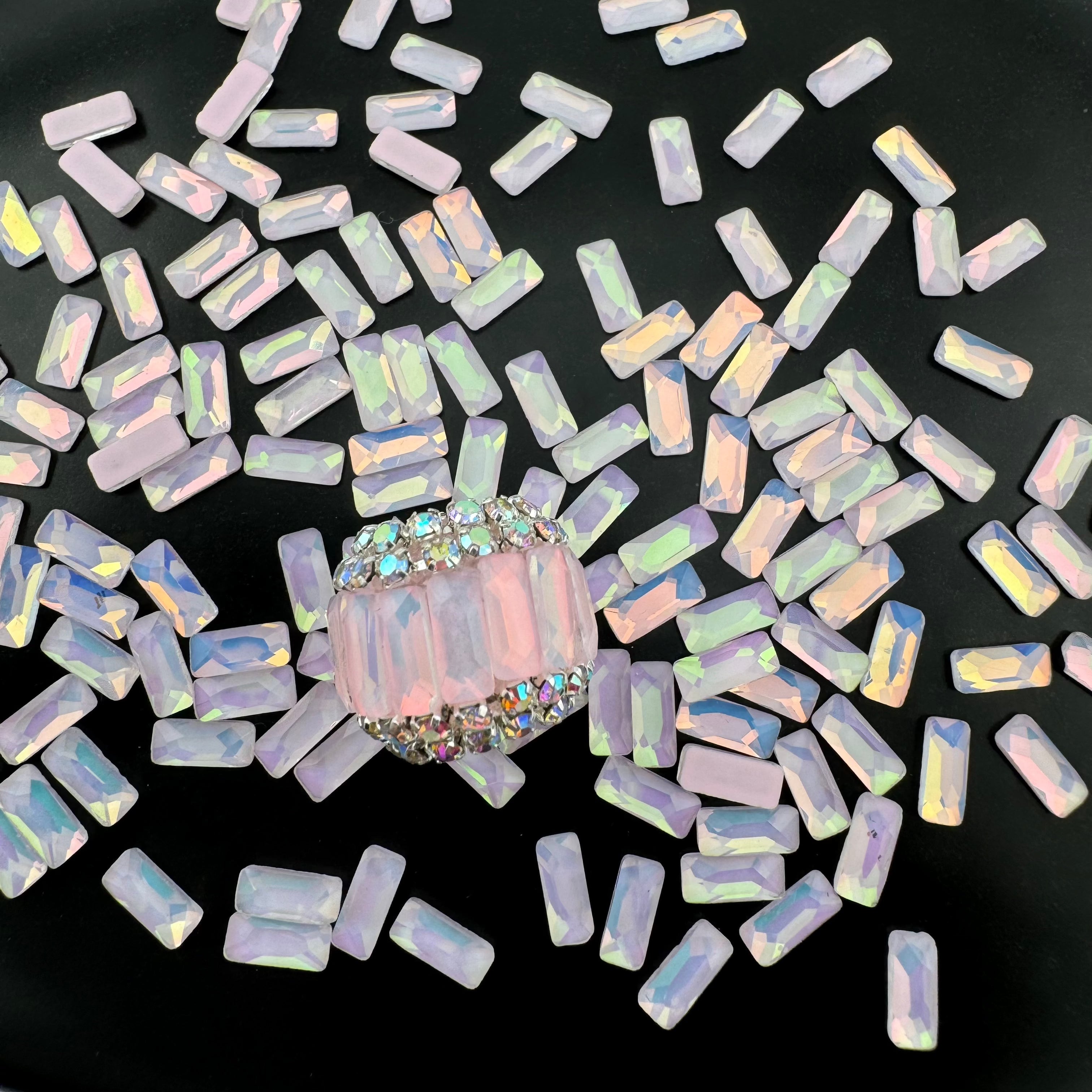 FS0014- 3*7mm Mocha Diamond Nail Charms For Making Fancy Bead Or Fancy Pen Zoe's DIY Shop