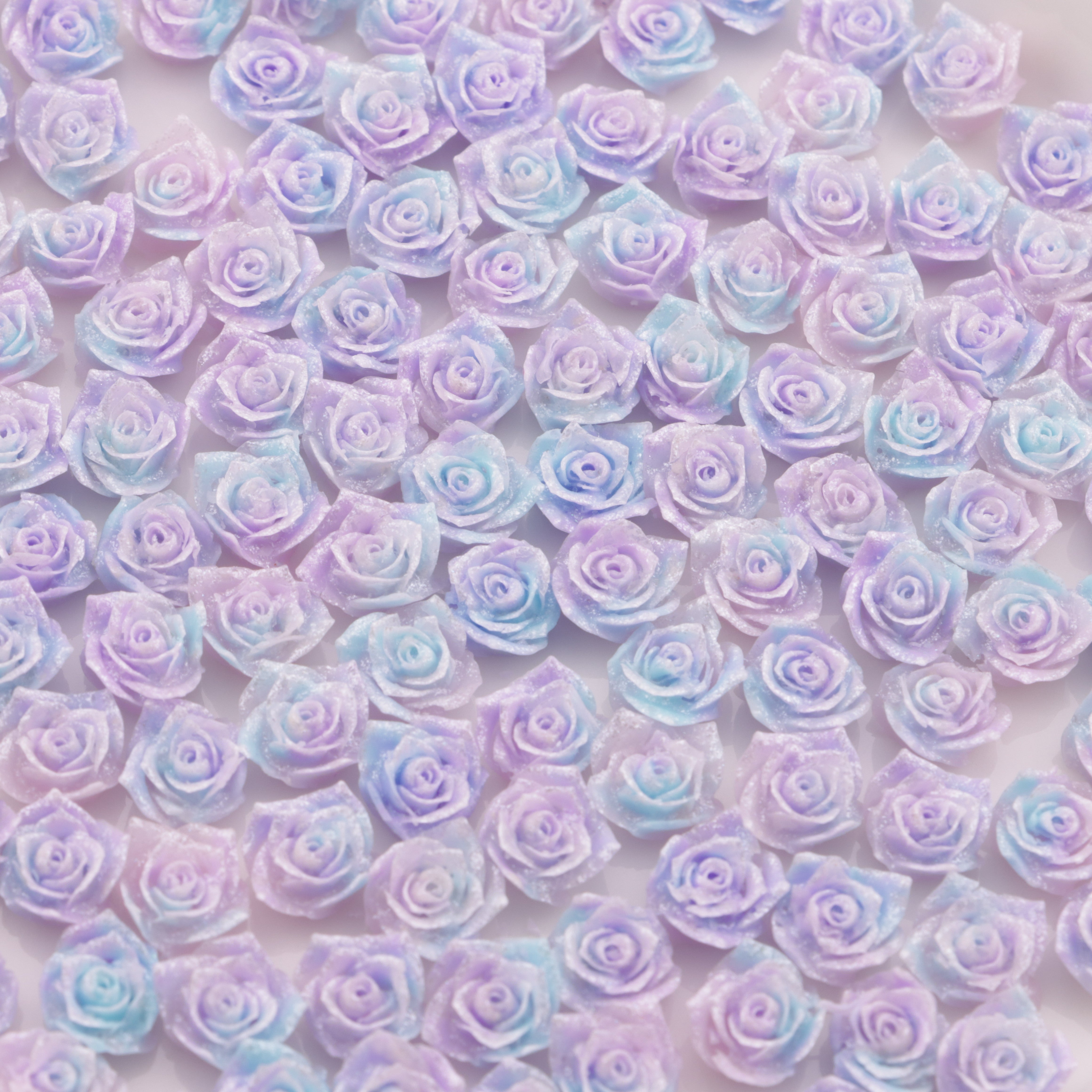 FS6140- 9mm Luminous Soft Flower Charms Night - Glow Soft Flower Patches