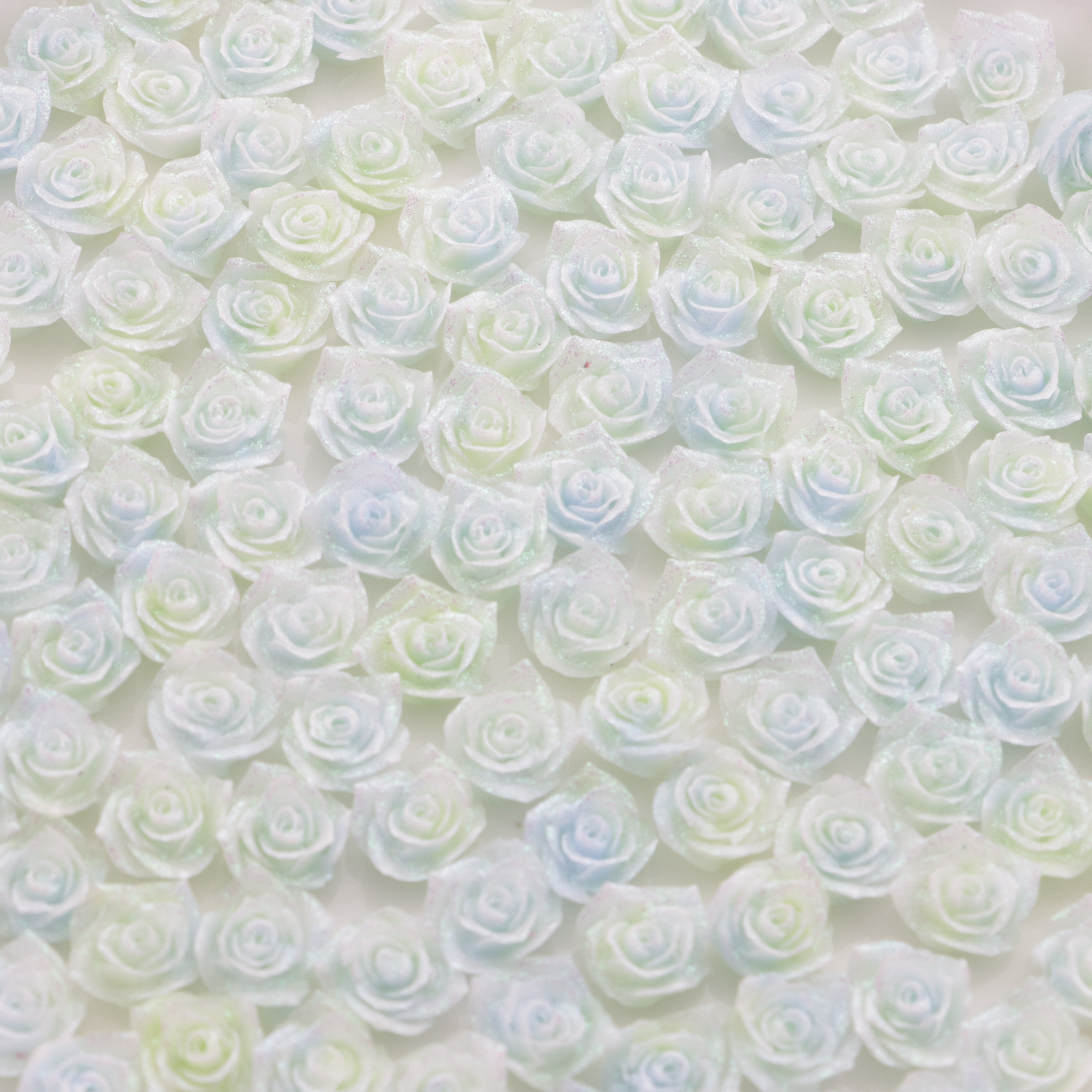 FS6140- 9mm Luminous Soft Flower Charms Night - Glow Soft Flower Patches