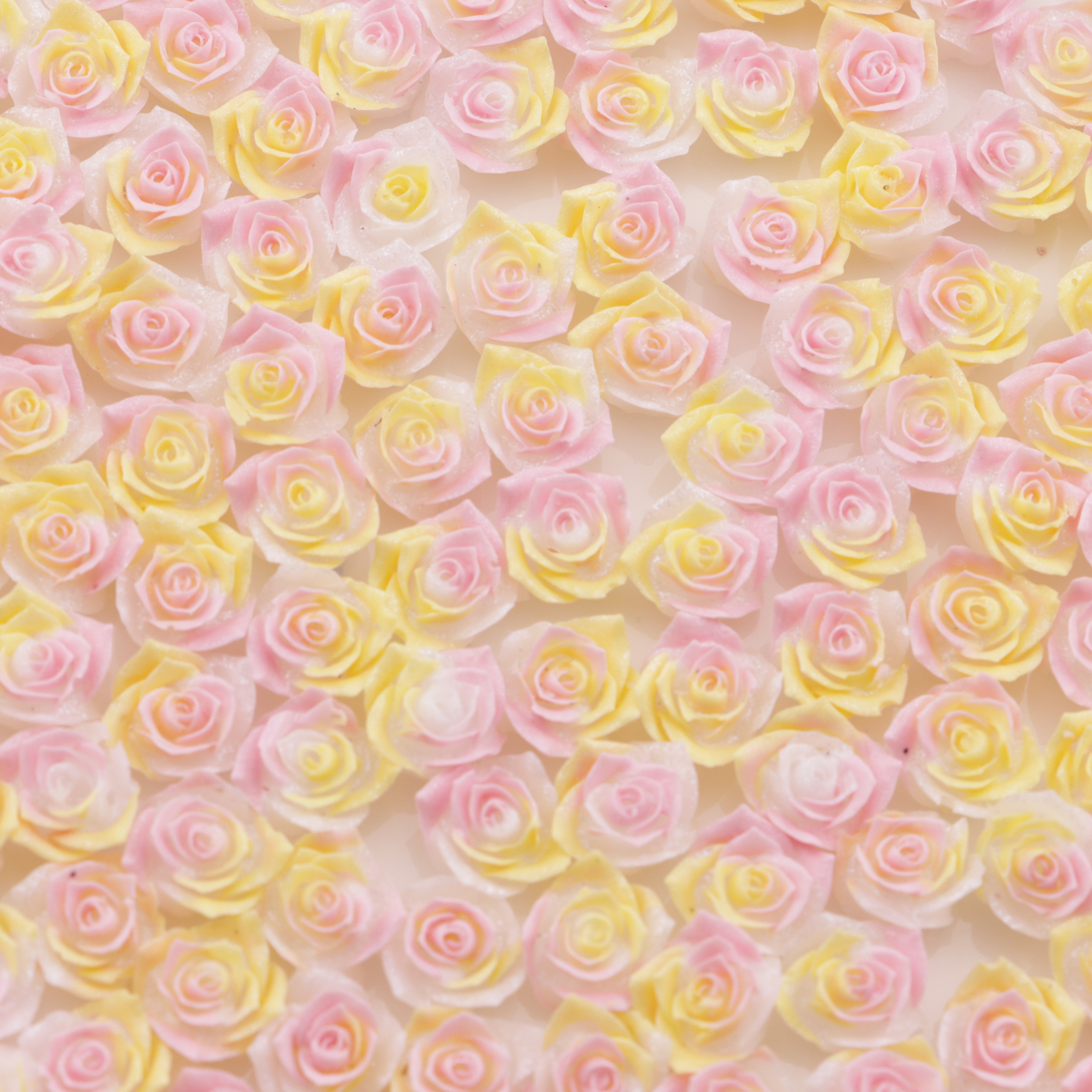 FS6140- 9mm Luminous Soft Flower Charms Night - Glow Soft Flower Patches