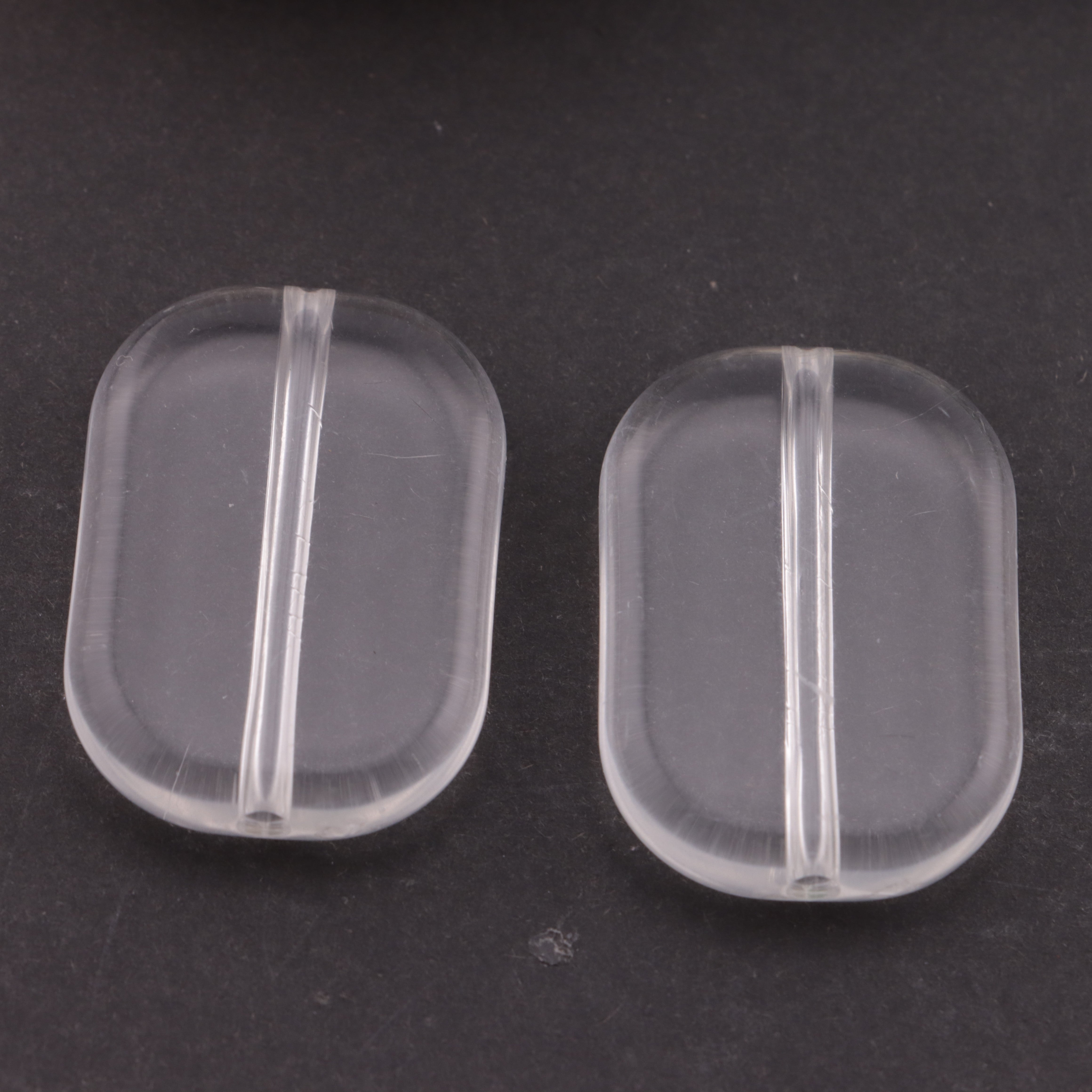 FS6148- 24*35mm Clear Rounded Rectangular Plate Based Beads Transparent Rounded Rectangular Base Beads
