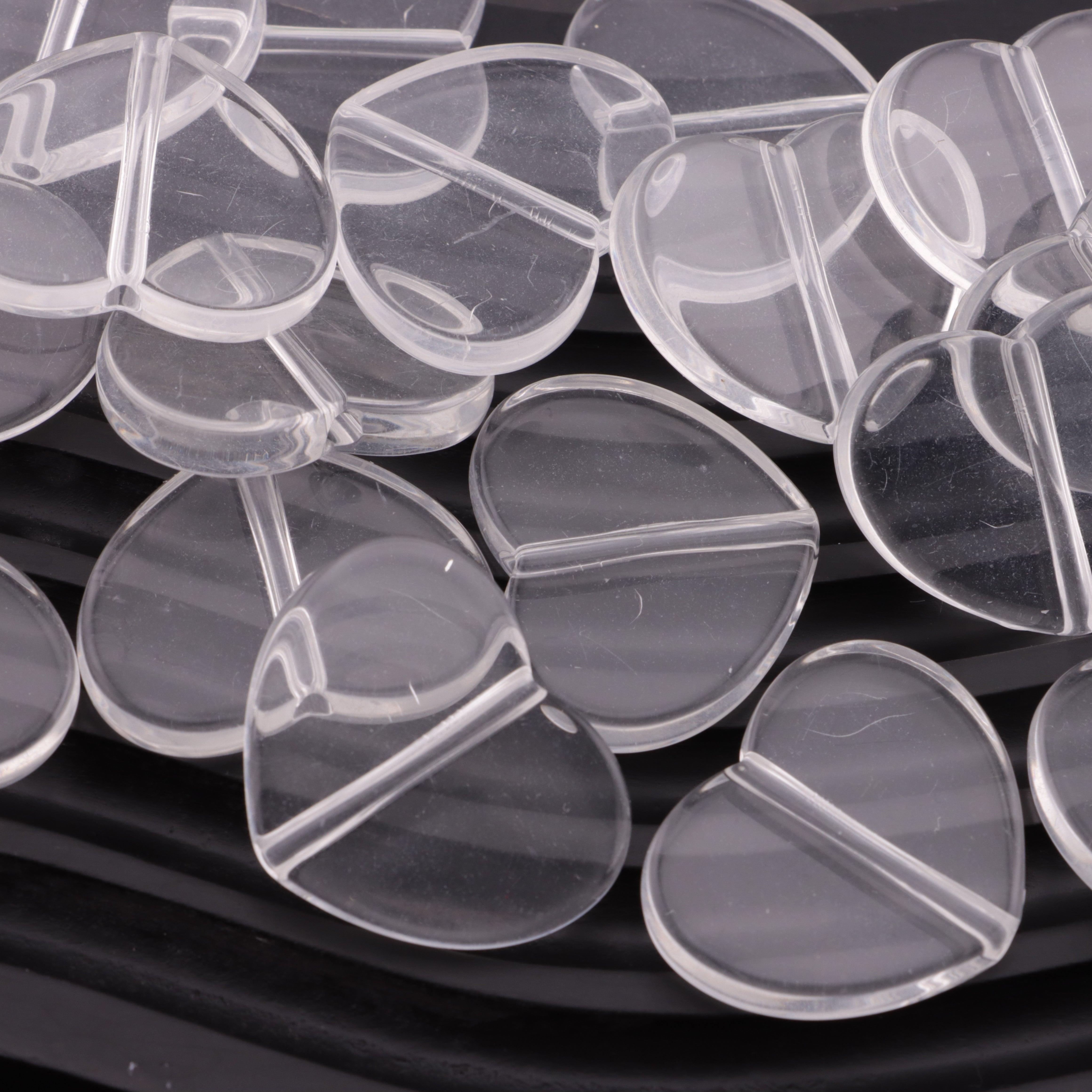 FS6151- 25*31Mm Heart Plate Based Beads, Heart-Shaped Round Plate Bottom Beads