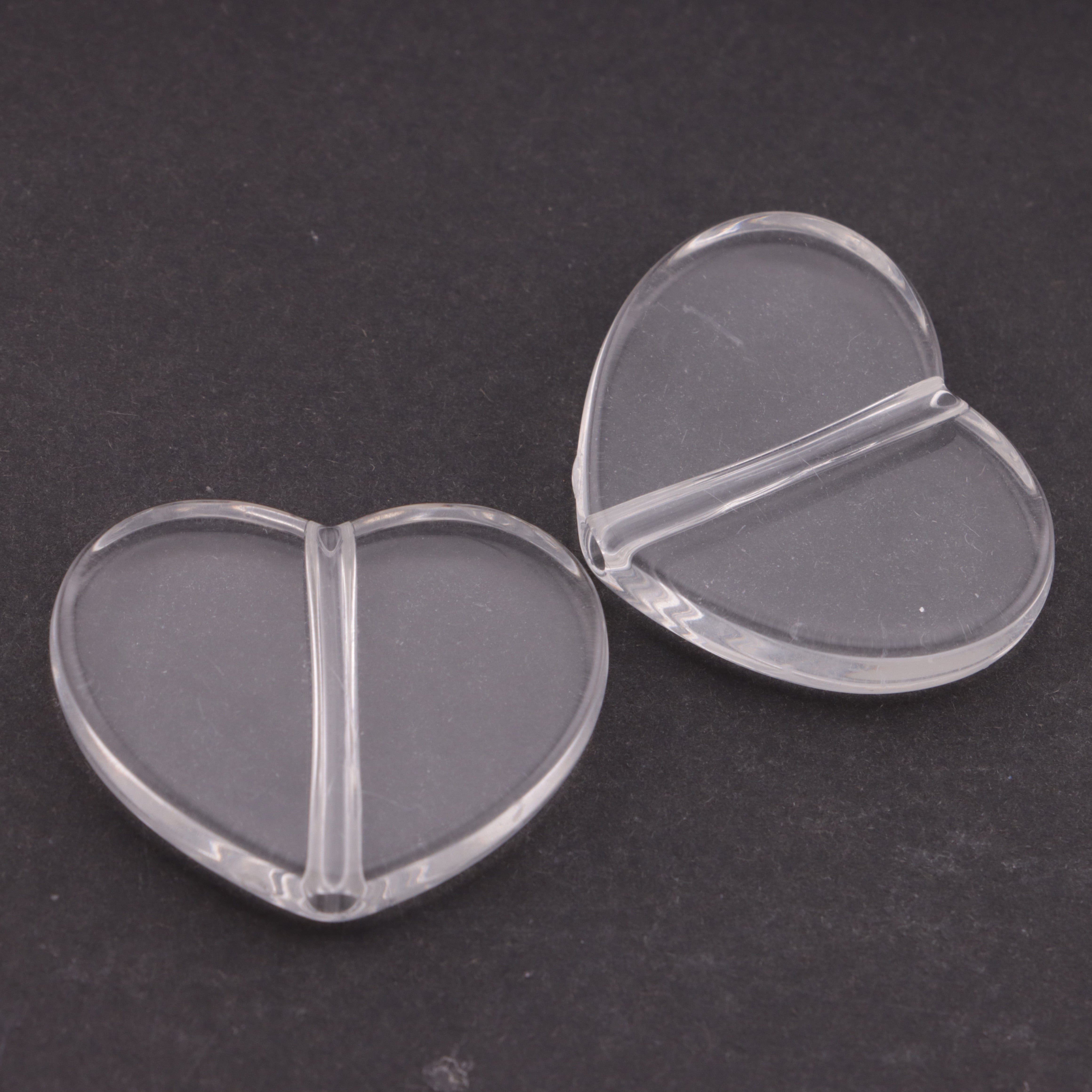 FS6151- 25*31Mm Heart Plate Based Beads, Heart-Shaped Round Plate Bottom Beads