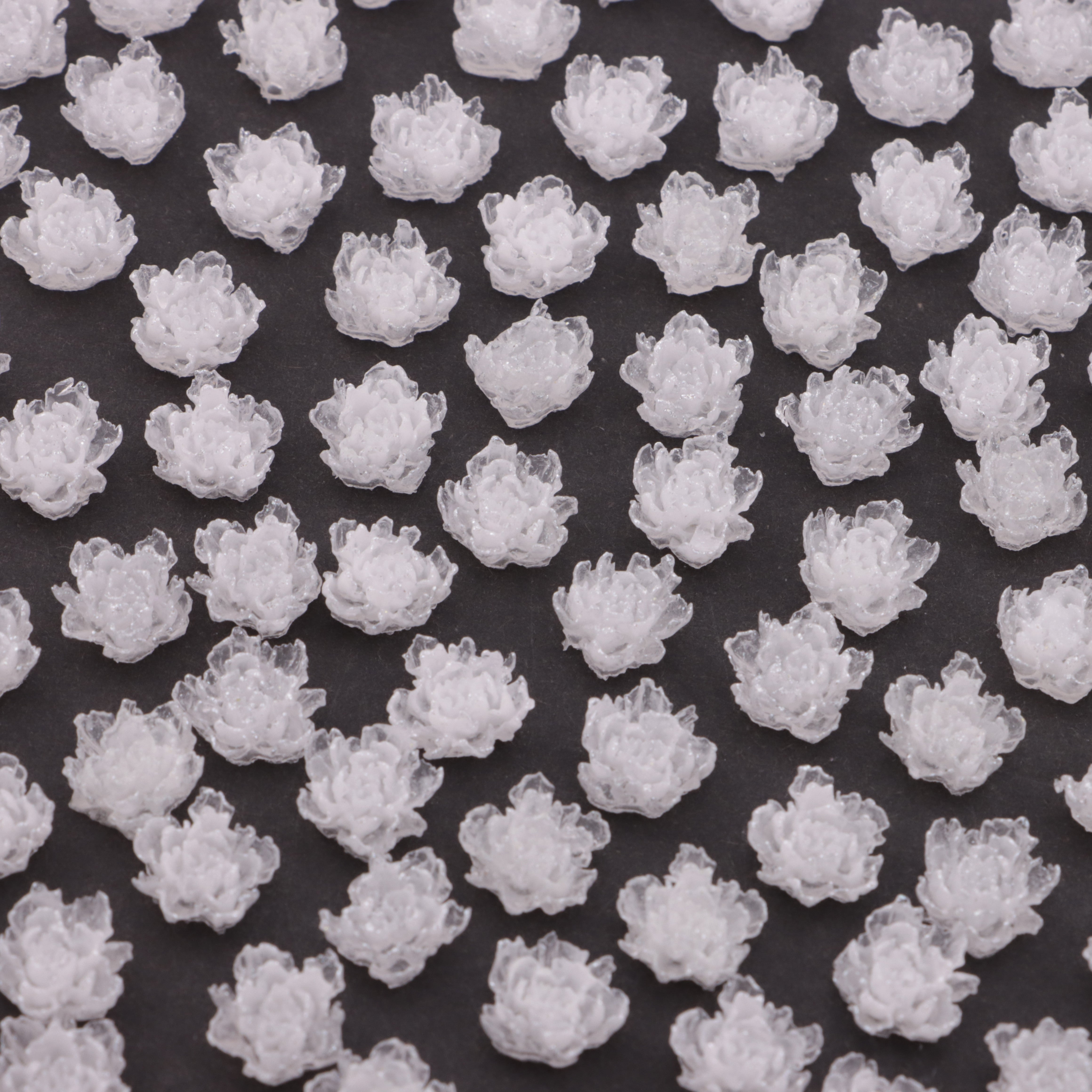 FS6143- 10mm Luminous Soft Flower Charms Night - Glow Soft Flower Patches