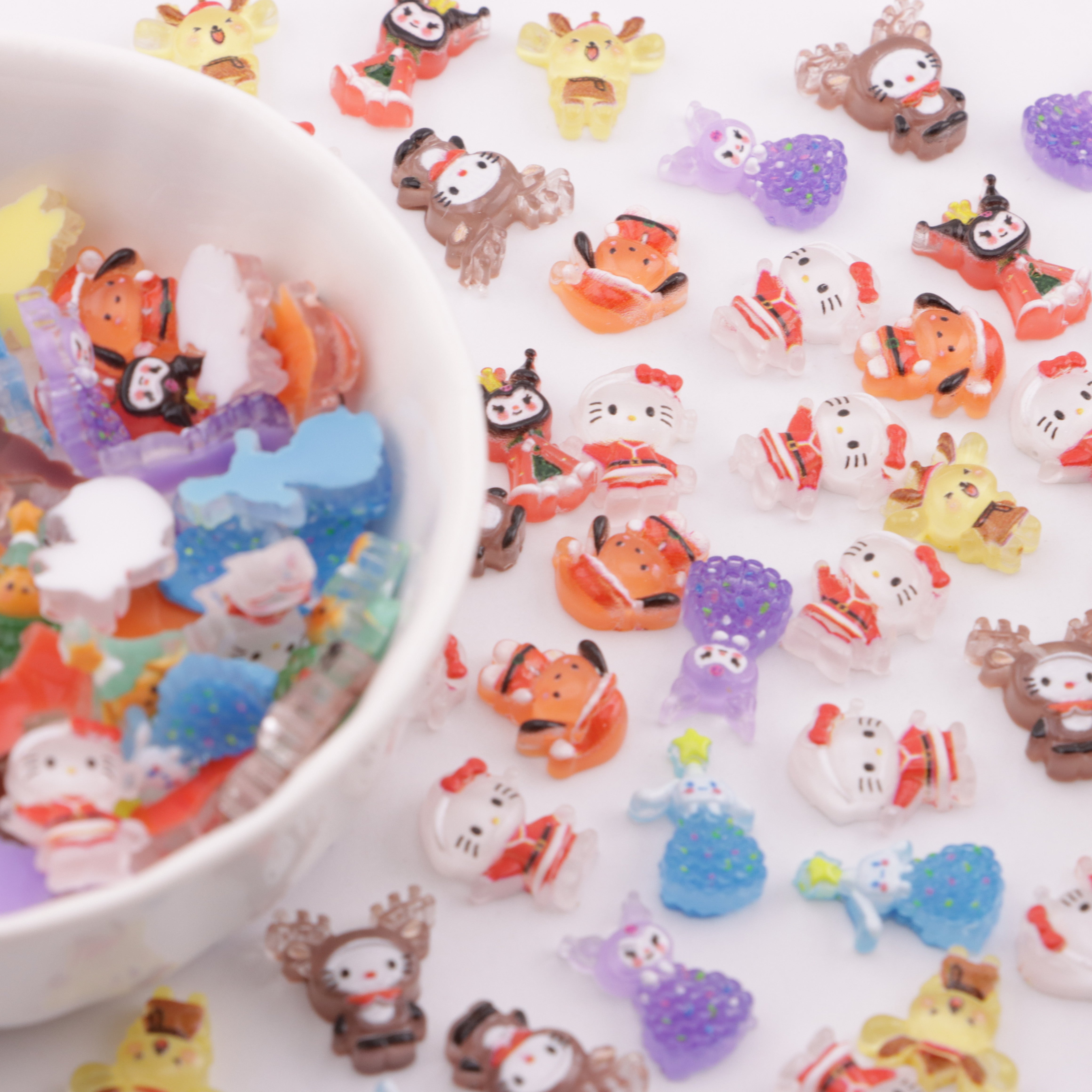 FS6157- Sanrio Christmas Small Charms, Sanrio's Christmas Series Small Patches