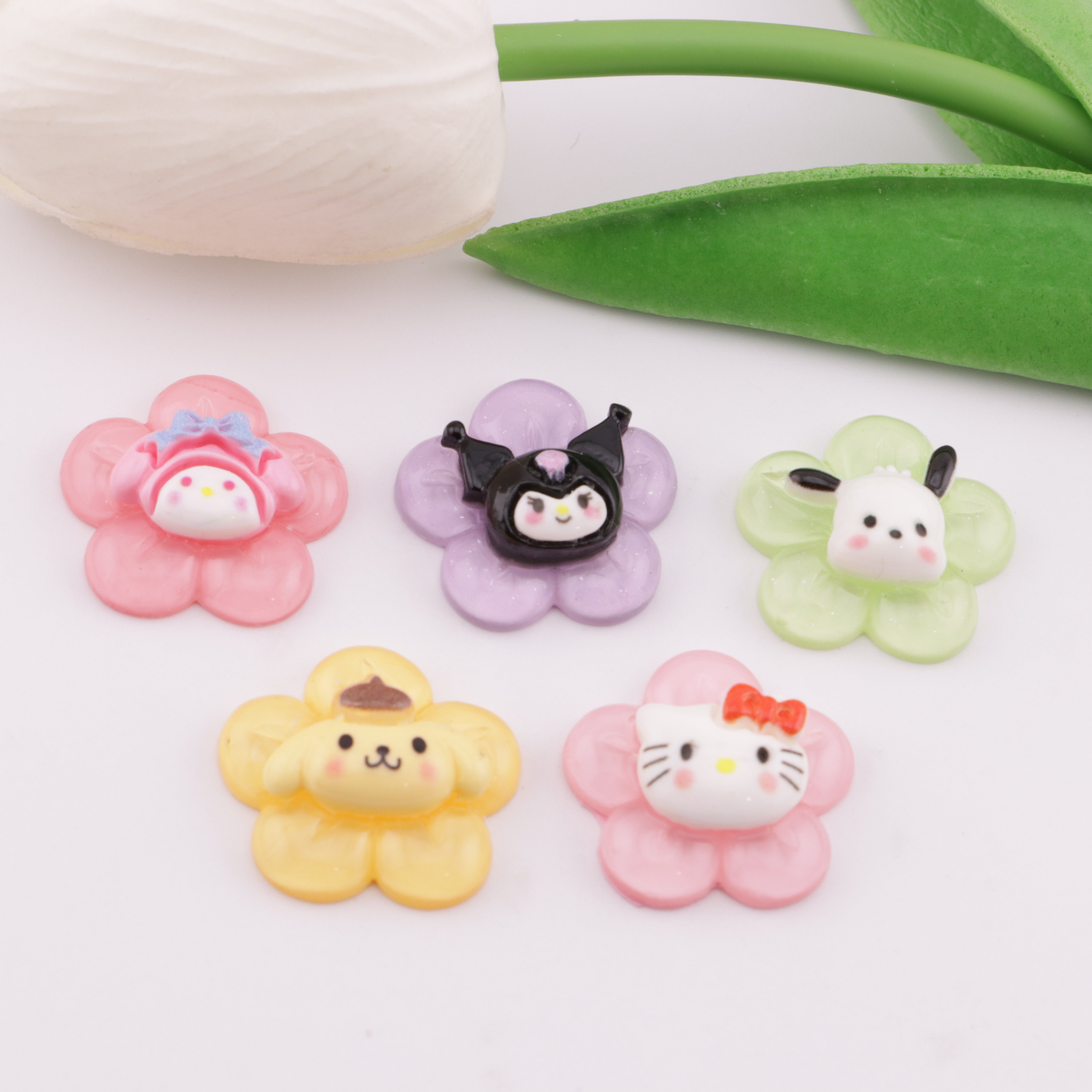 FS4222- Sanrio Flower Charms - Sanrio Flower Stickers