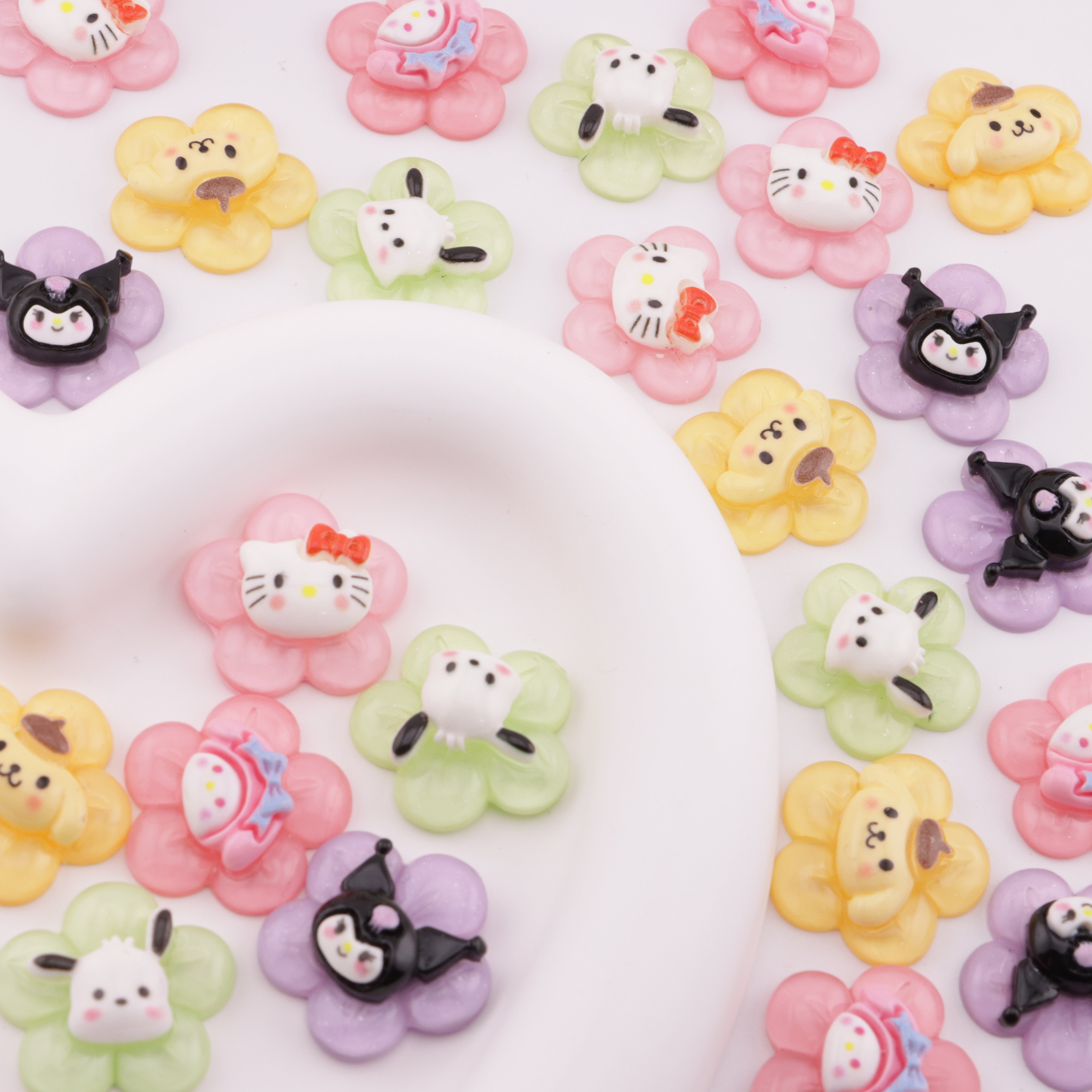 FS4222- Sanrio Flower Charms - Sanrio Flower Stickers