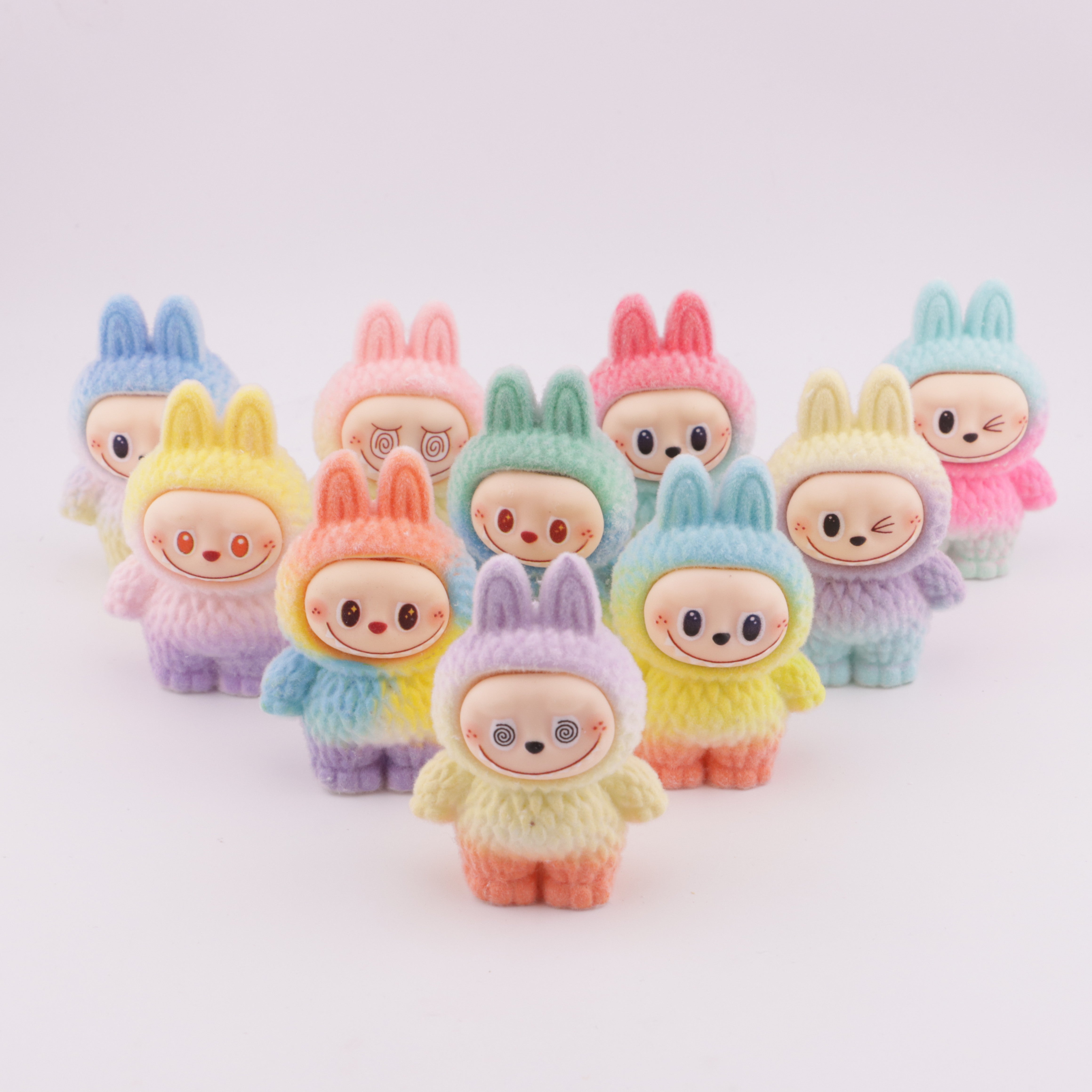 FS6180- Rainbow Color Labubu Resin Beads Fit For Beadable Pens