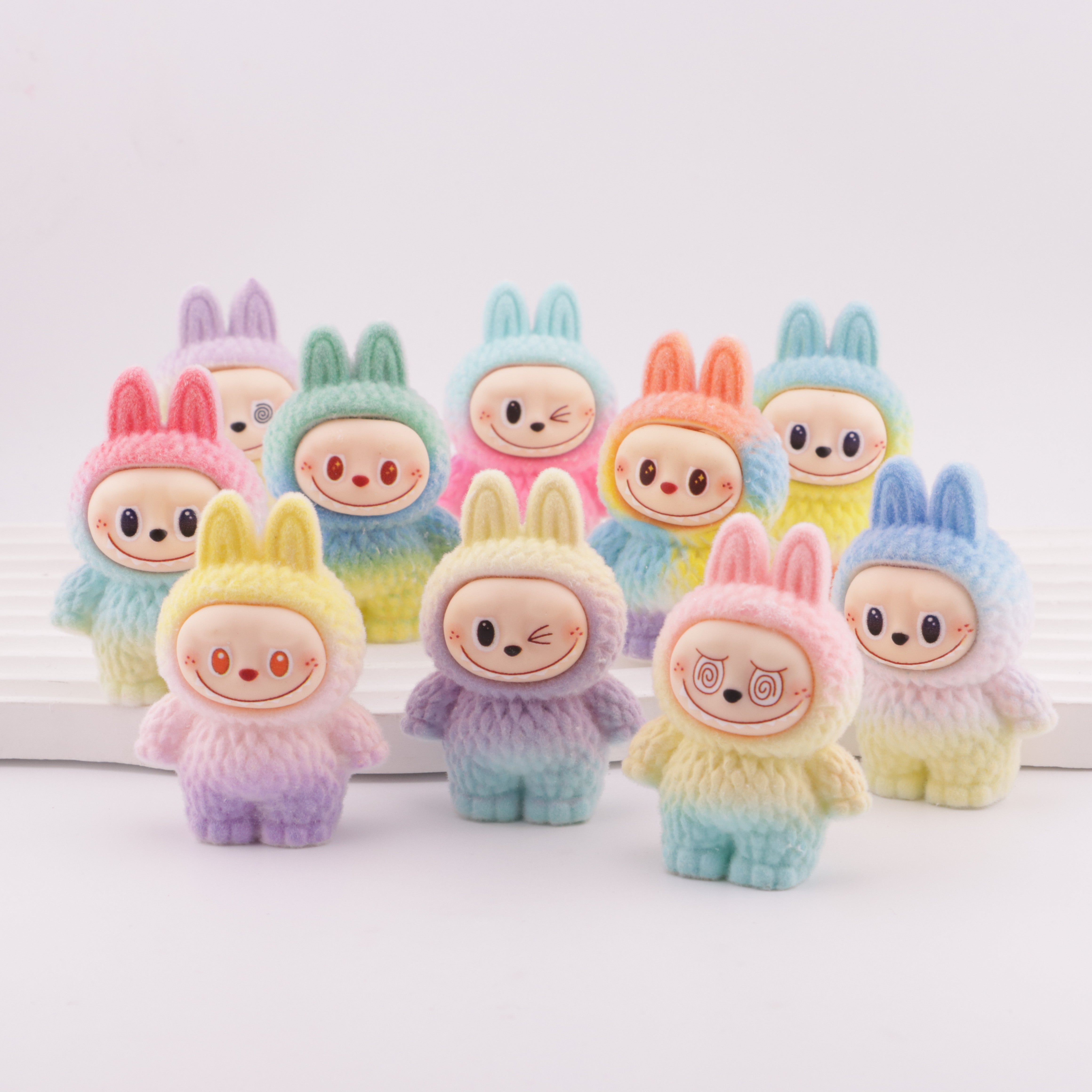 FS6180- Rainbow Color Labubu Resin Beads Fit For Beadable Pens