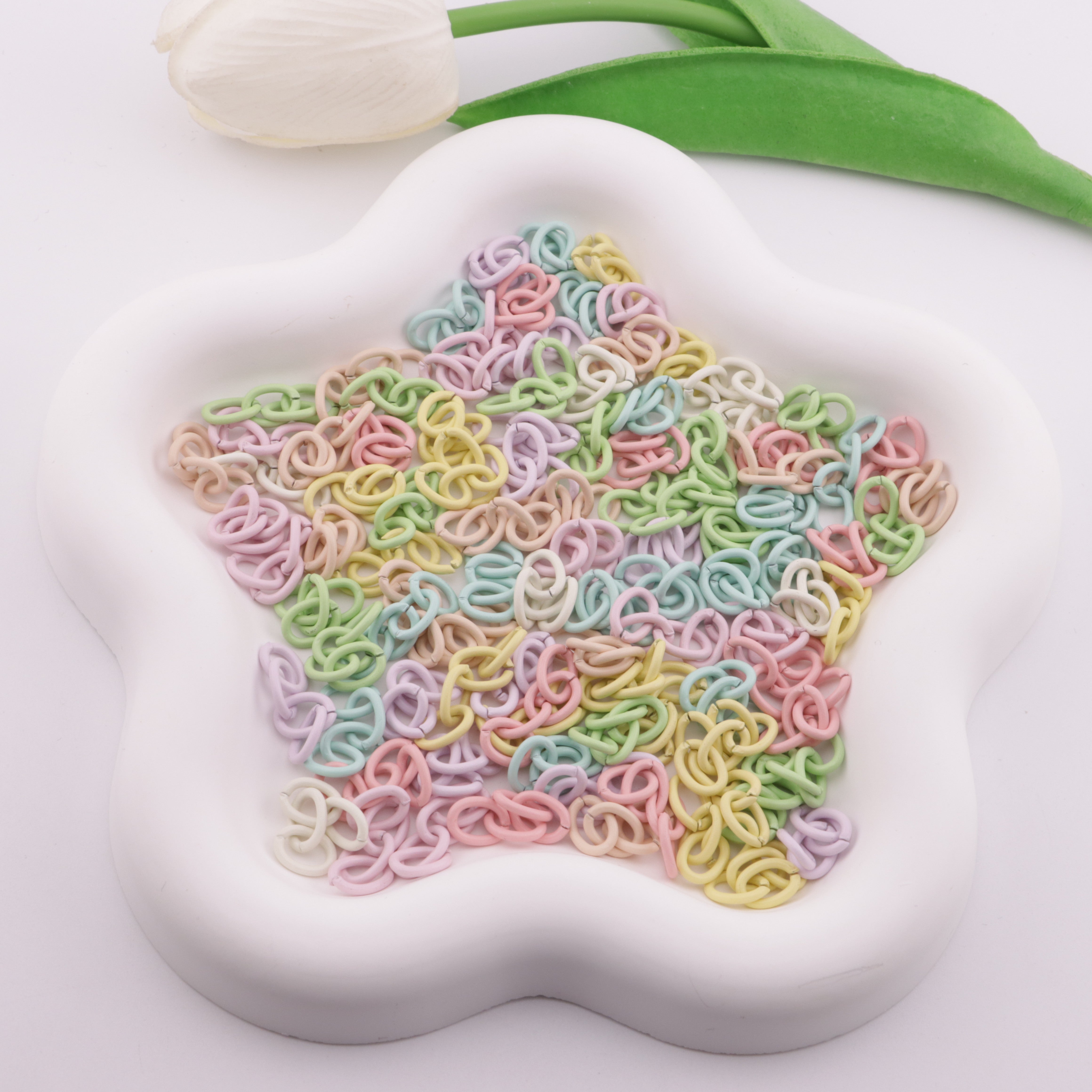 FS6178- 6.5×28mm 4 Section Chain Light-Colored Mixed-Color 4-Section Chain