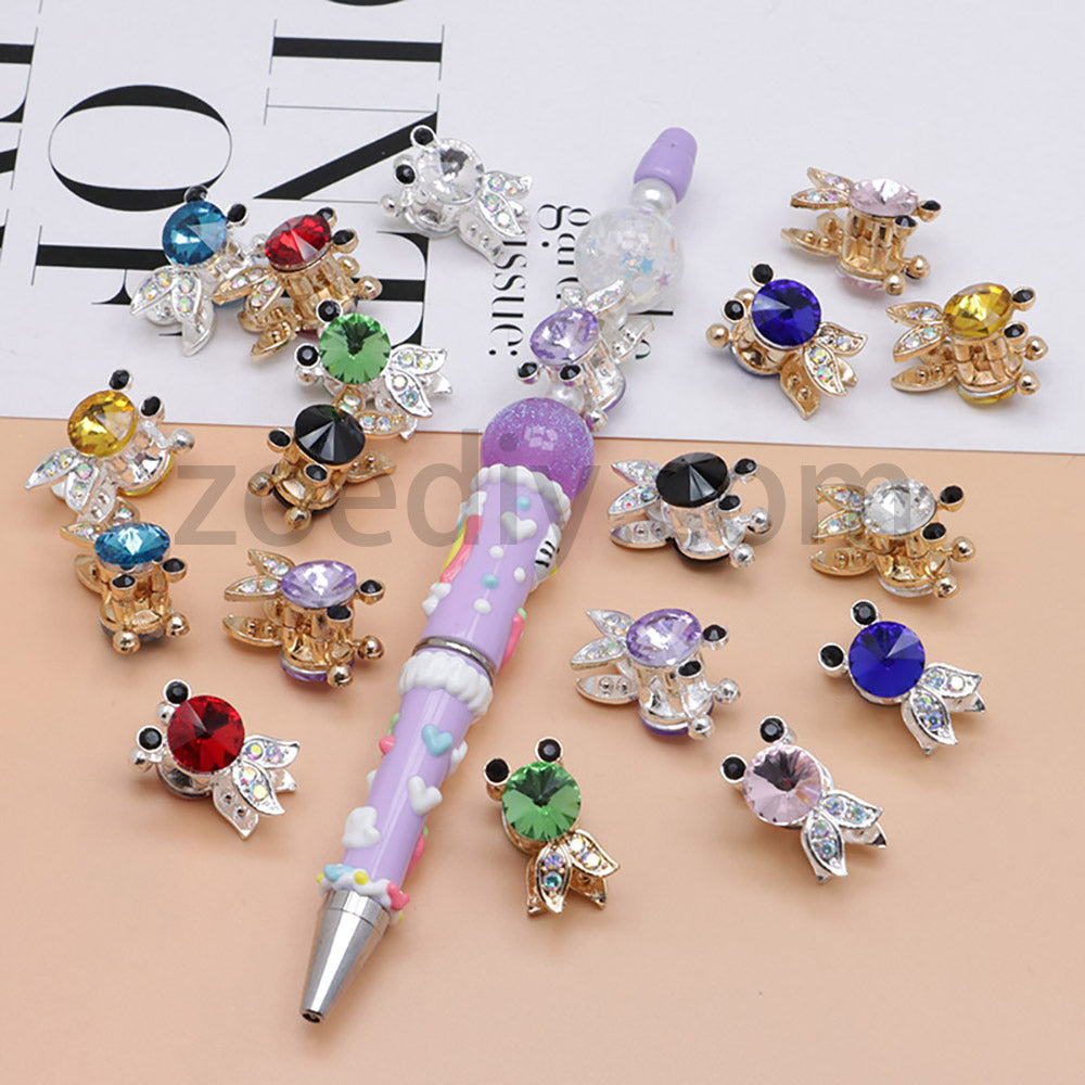 FS4837-Koi Alloy Diamond Beads Fit For Beadable Pens