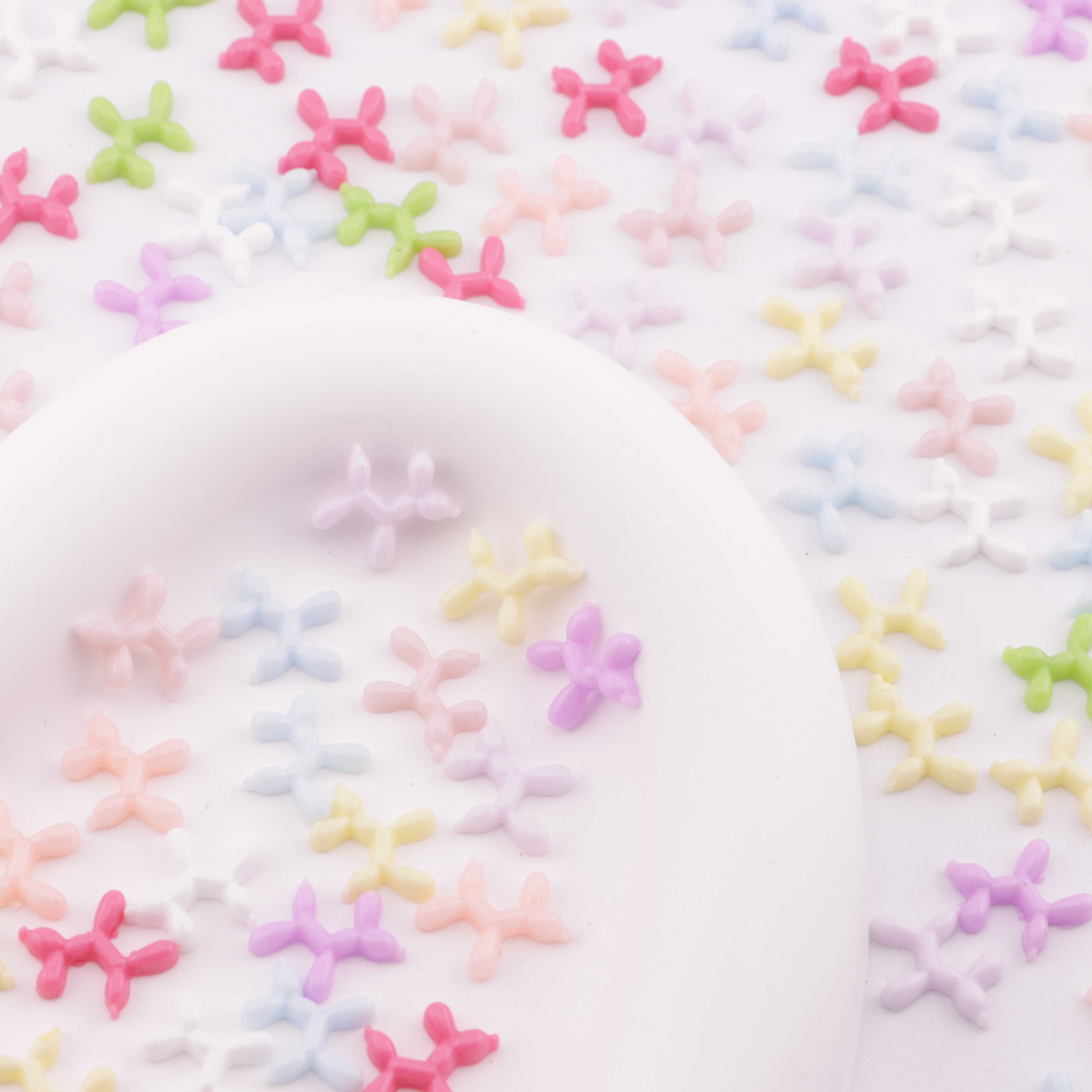 FS6184- 10×11mm Balloon Dog Charms Small Balloon Dog Patches
