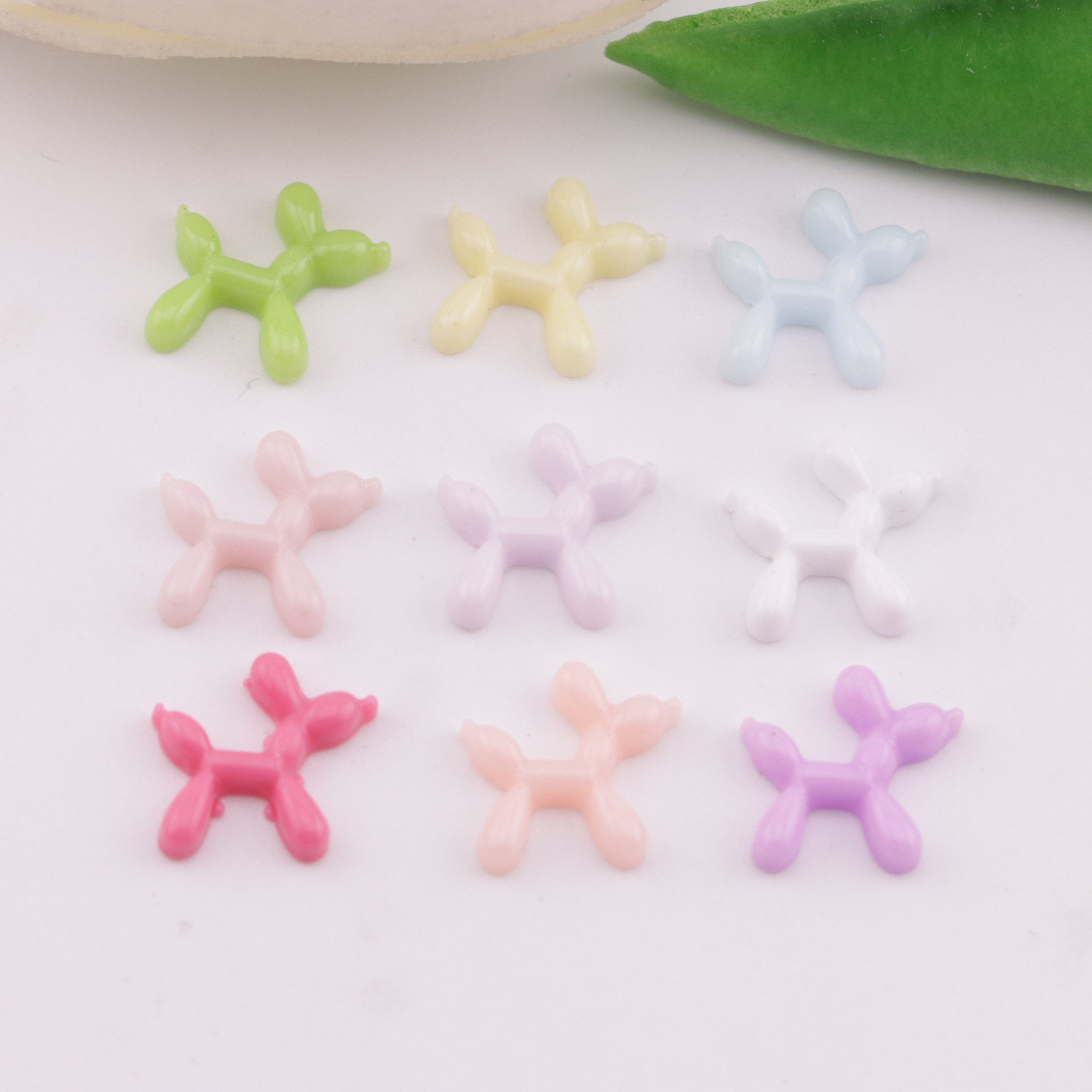 FS6184- 10×11mm Balloon Dog Charms Small Balloon Dog Patches