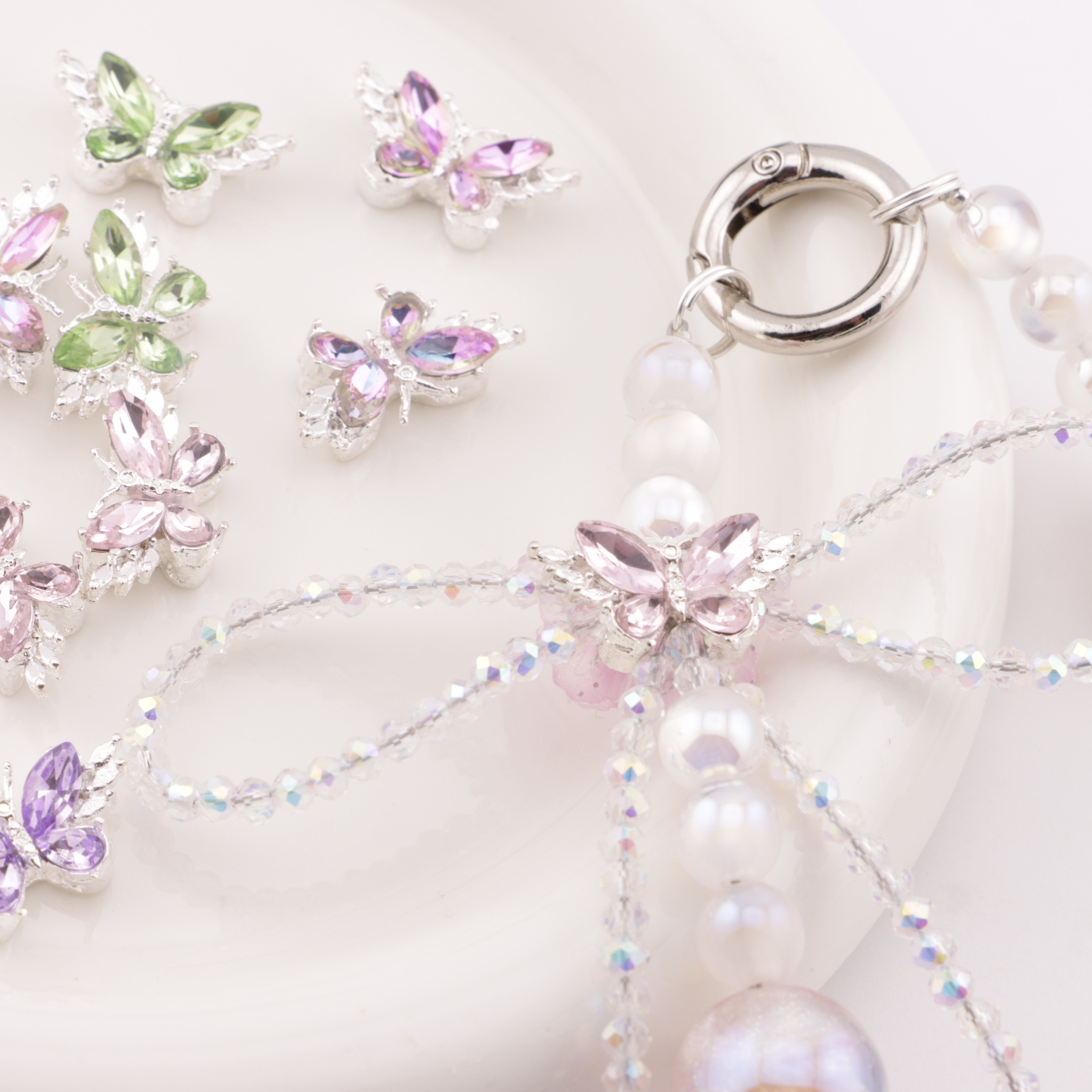 FS5225- 12*22mm Butterfly 4 Hole Metal Beads Fit For Pen Zoe's DIY Shop