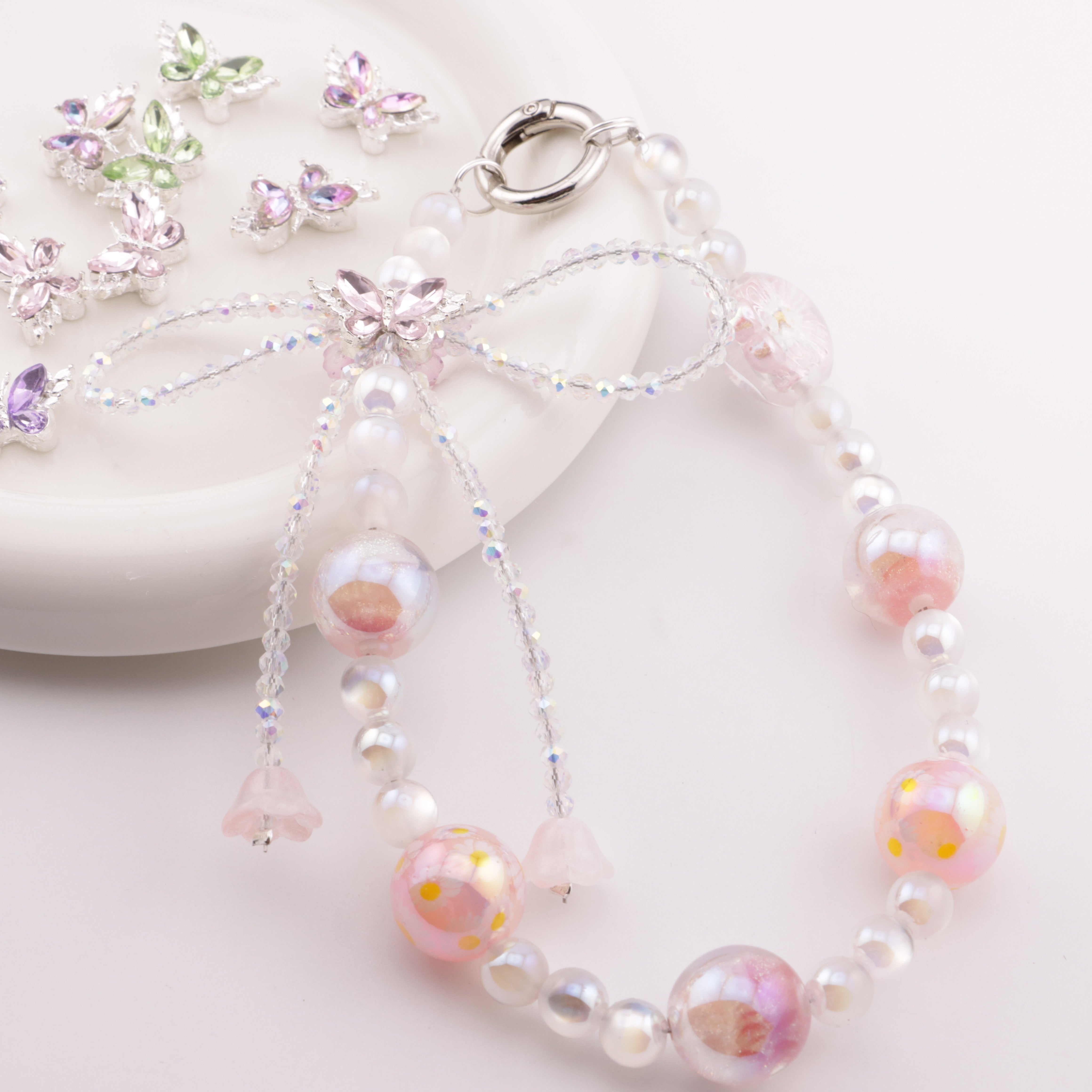 FS5225- 12*22mm Butterfly 4 Hole Metal Beads Fit For Pen Zoe's DIY Shop