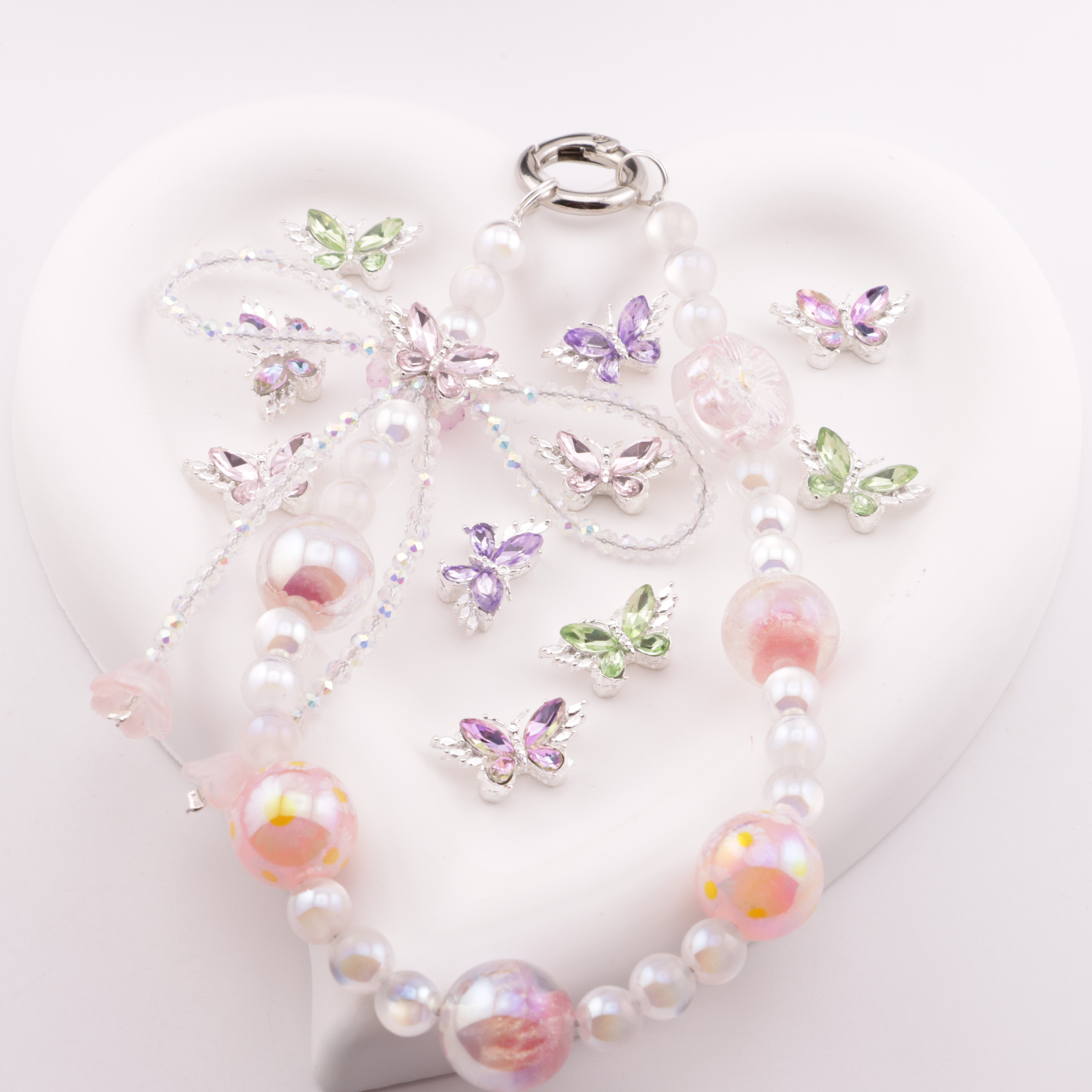 FS5225- 12*22mm Butterfly 4 Hole Metal Beads Fit For Pen Zoe's DIY Shop