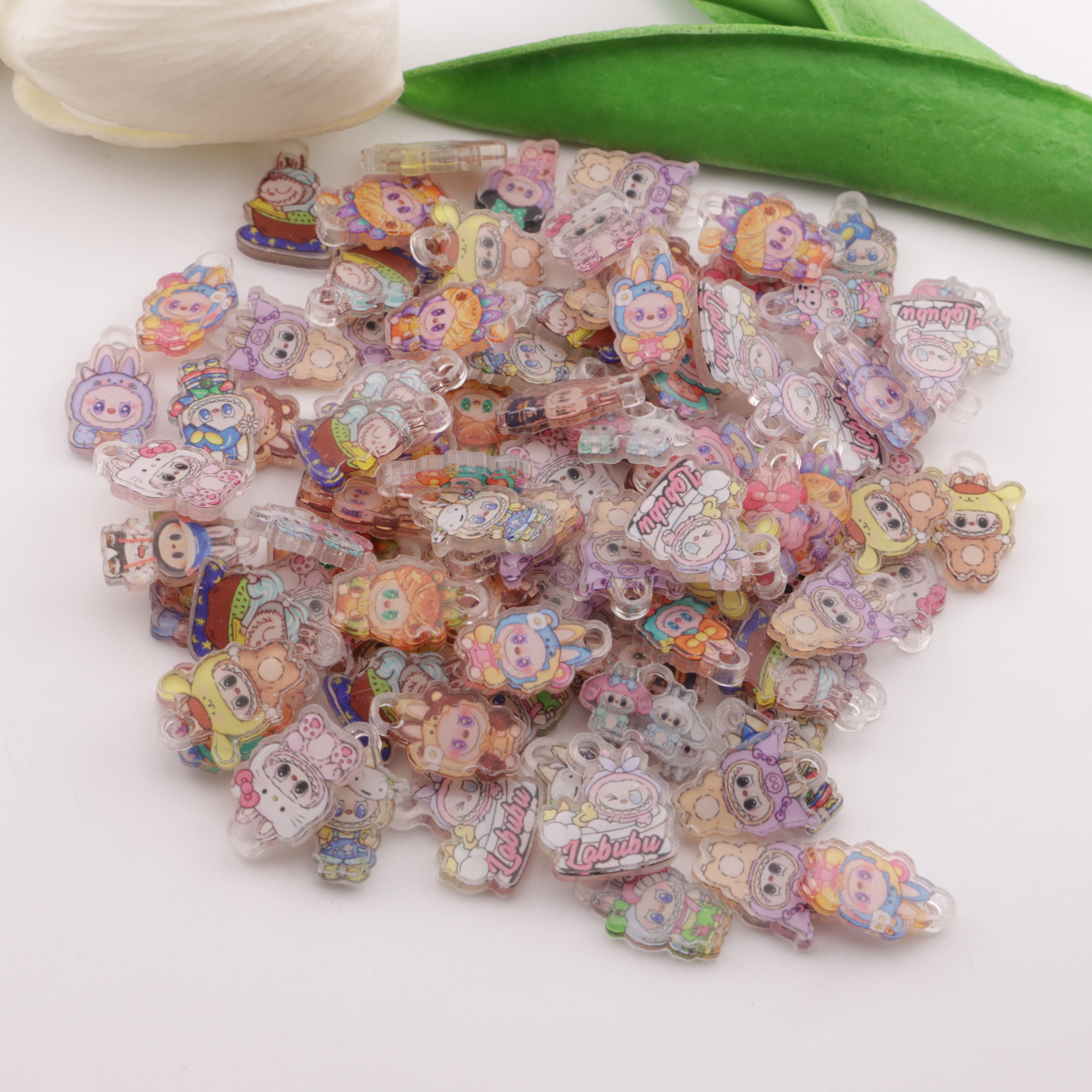 FS5966- About 17mm LABUBU Acrylic With Hanging Hole Acrylic Sheet With Hanging Hole