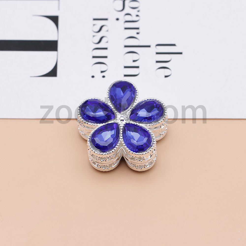 FS1642-25MM Mocha Diamond Flower Metal Beads Fit For Beadable Pen