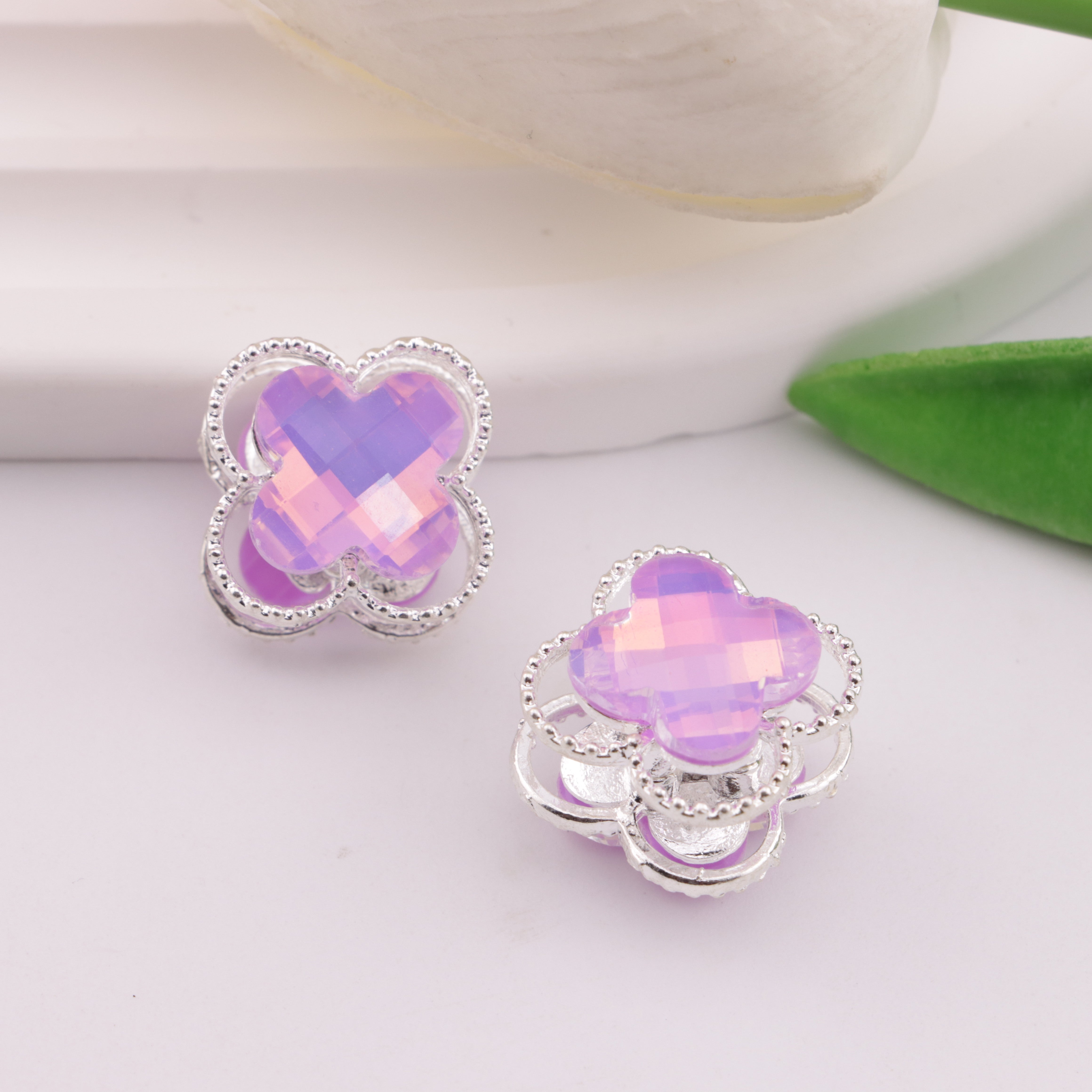 FS6304- Clover Alloy 4 Hole Metal Beads Fit For Beadable Pens